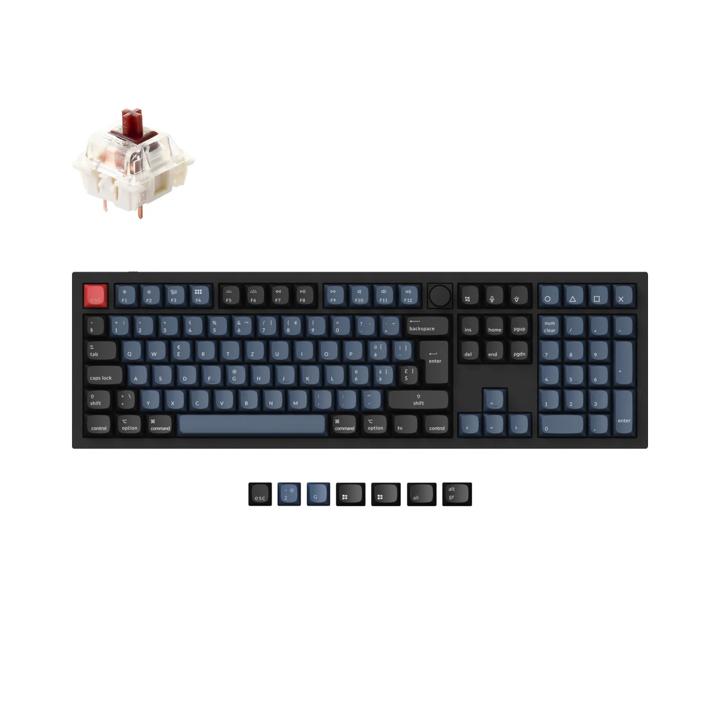 Colección de teclado mecánico personalizado Keychron Q6 QMK con distribución ISO