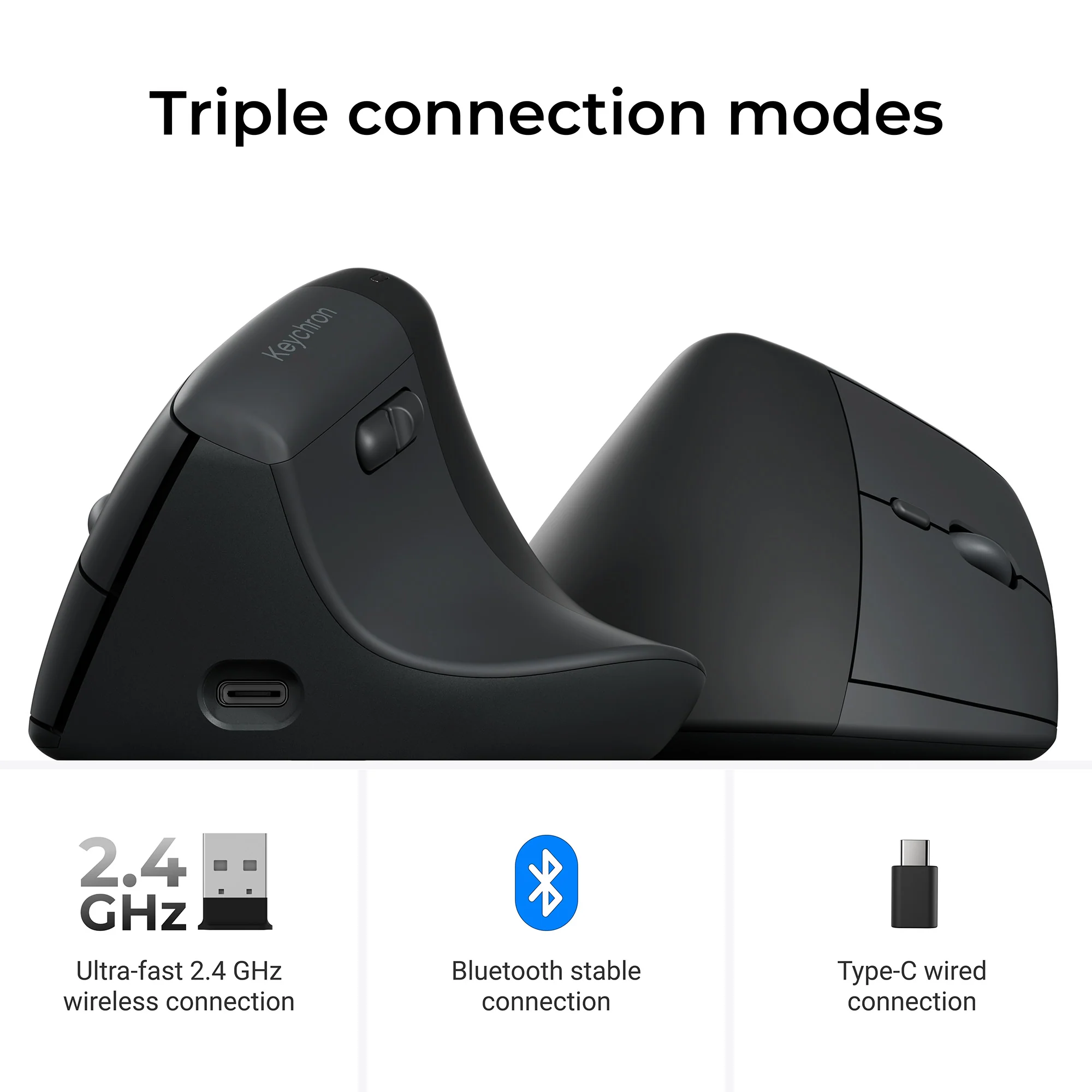 Keychron BM27 Ergonomiczna mysz bezprzewodowa