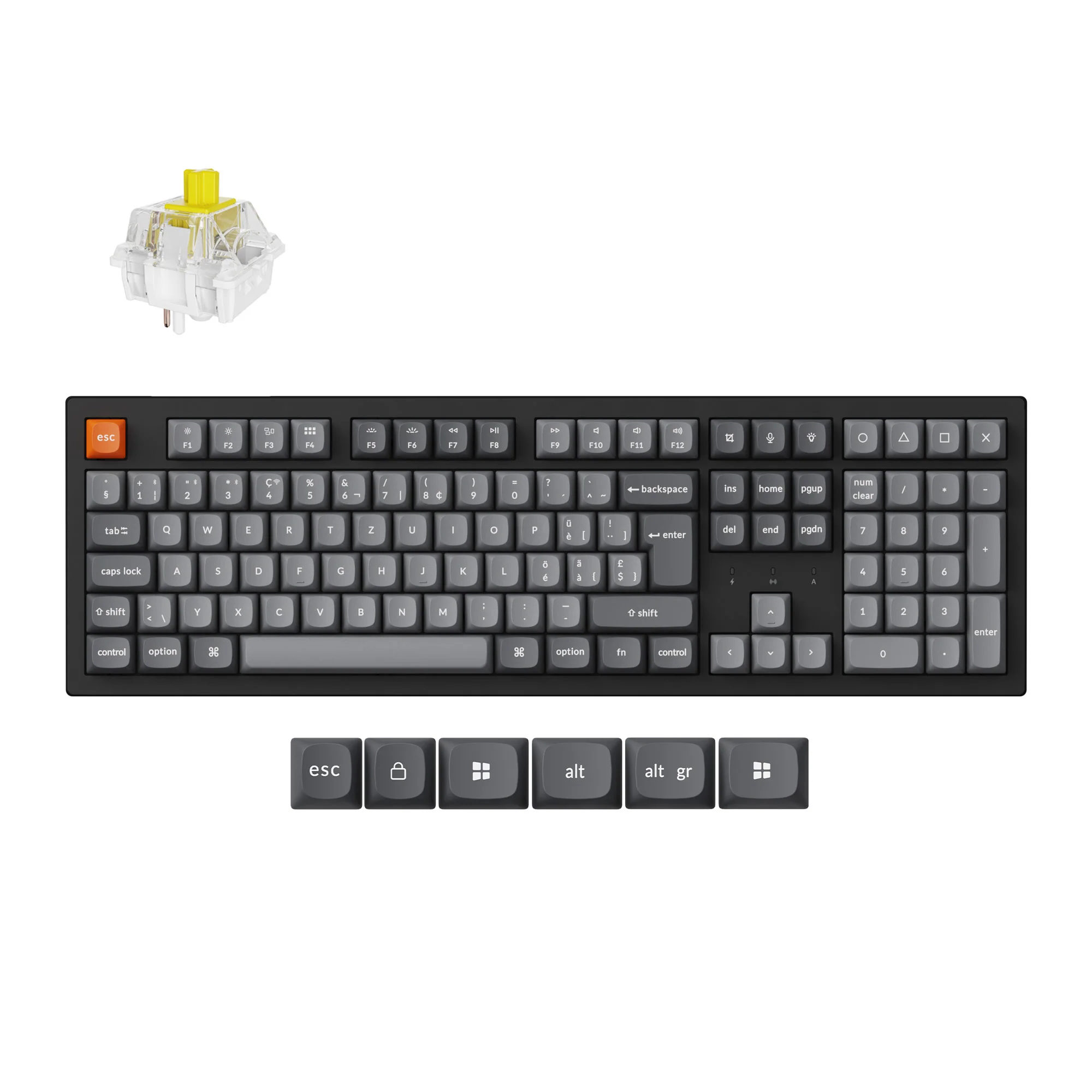 Keychron K10 Max QMK langaton mekaaninen näppäimistö, ISO-asettelu, kokoelma