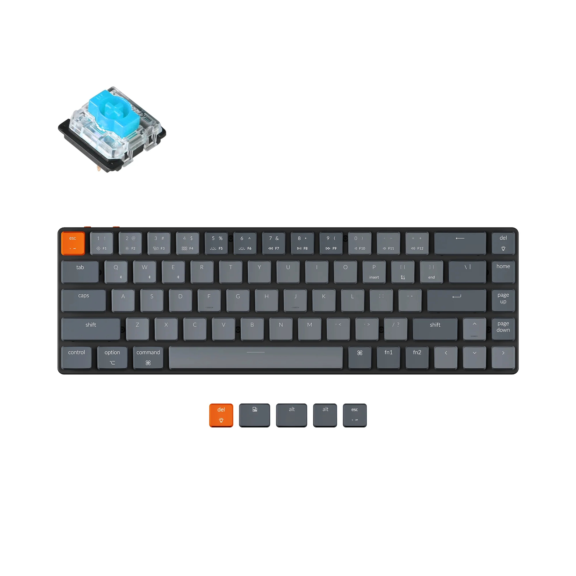 Teclado mecánico inalámbrico ultradelgado Keychron K7