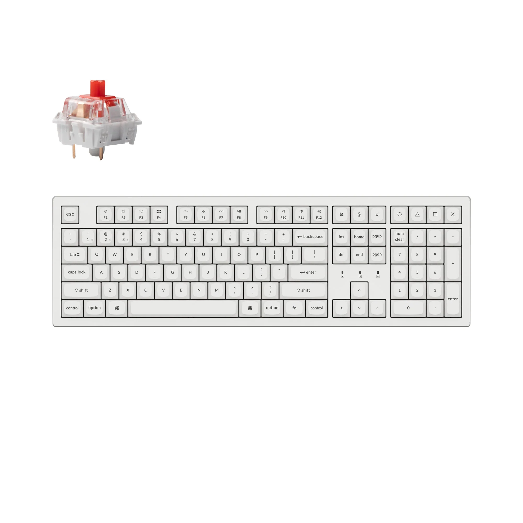 Teclado Mecânico Sem Fio Keychron K10 Pro QMK/VIA
