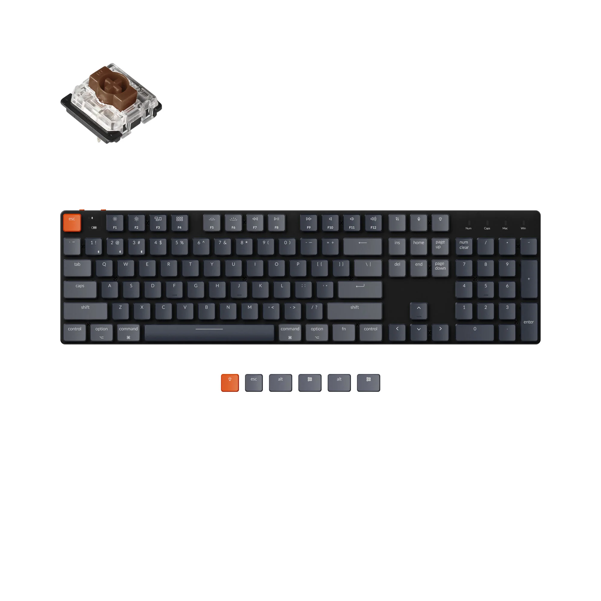 Teclado Mecânico Sem Fio Keychron K5 SE