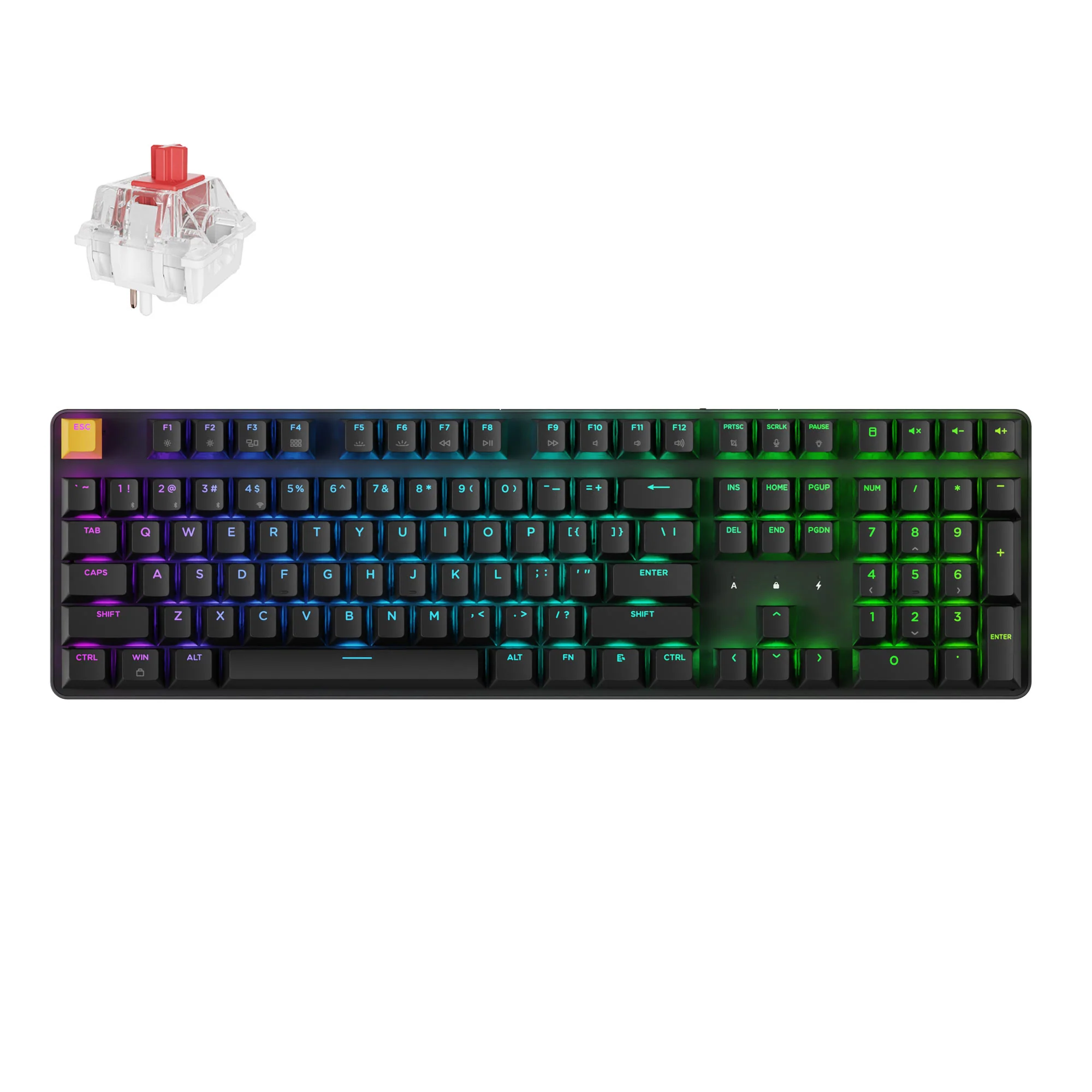 Keychron J5 Teclado mecánico inalámbrico QMK