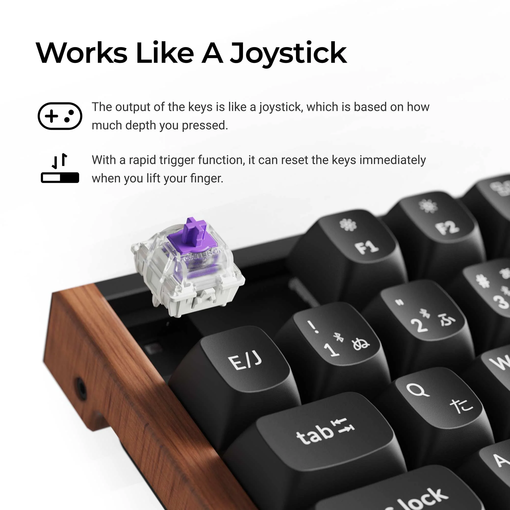 Keychron K8 HE Teclado personalizado inalámbrico con interruptores magnéticos (distribución JIS japonesa)