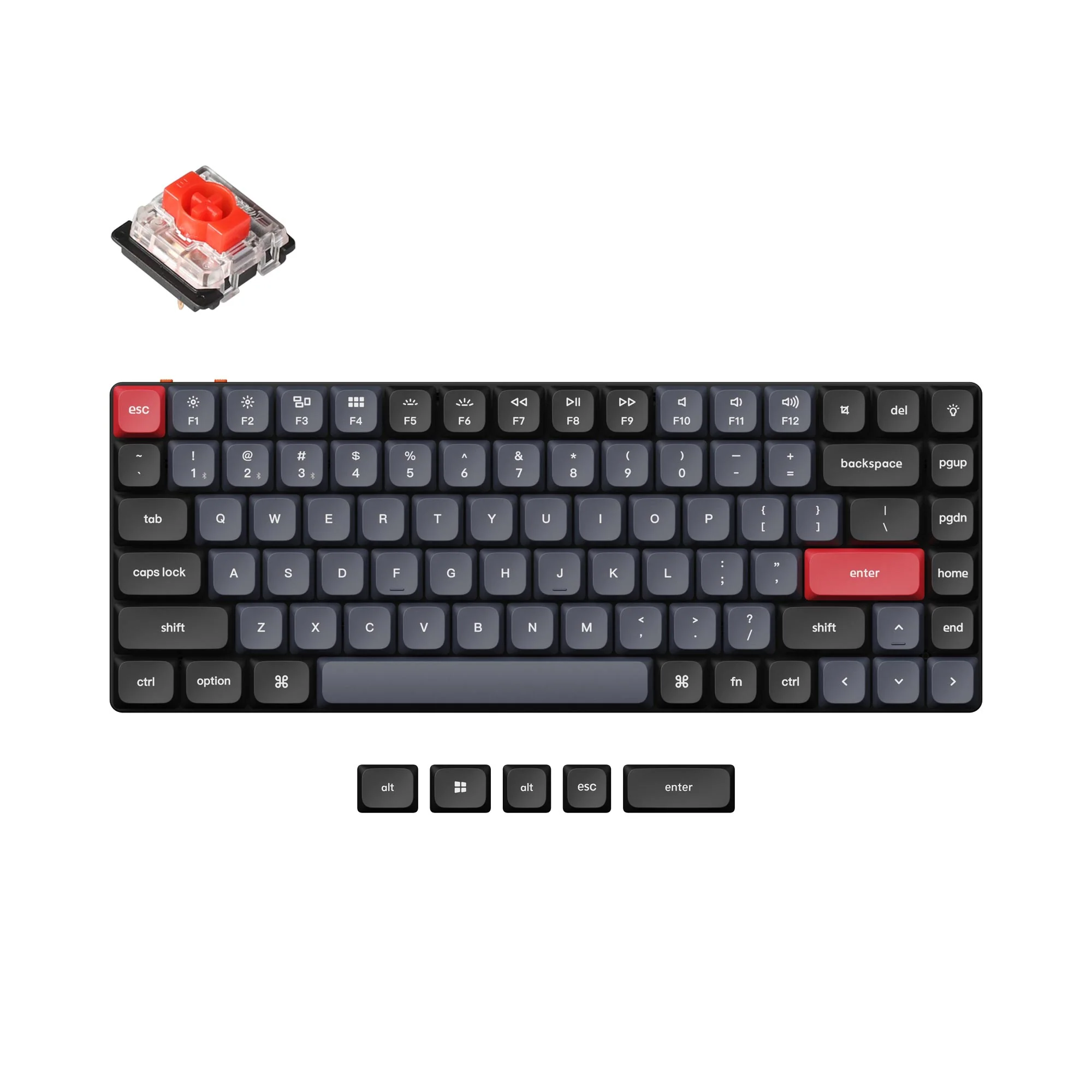 Teclado Mecânico Personalizado Sem Fio QMK/VIA Keychron K3 Pro