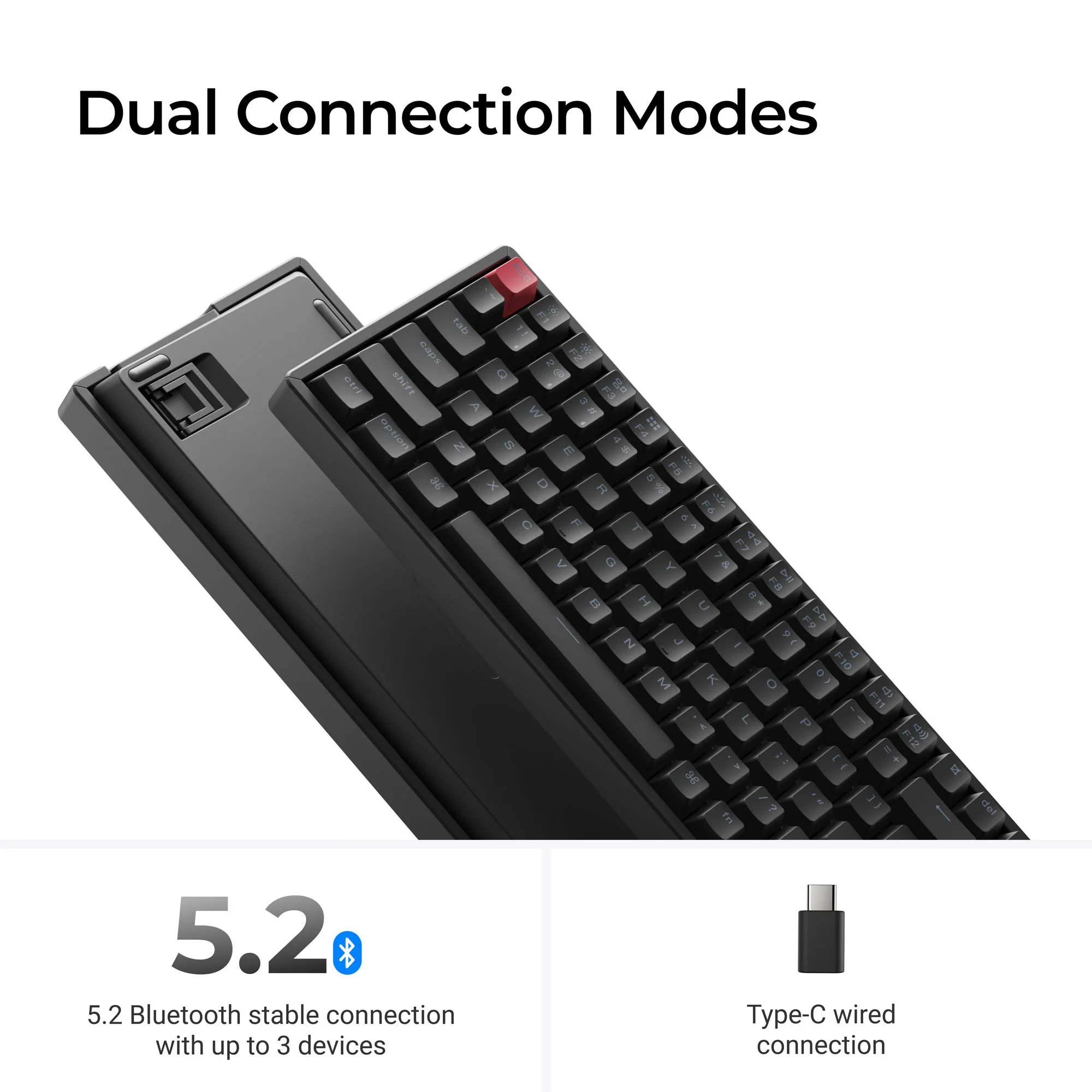Keychron K2 QMK Teclado mecánico inalámbrico (Versión 3)