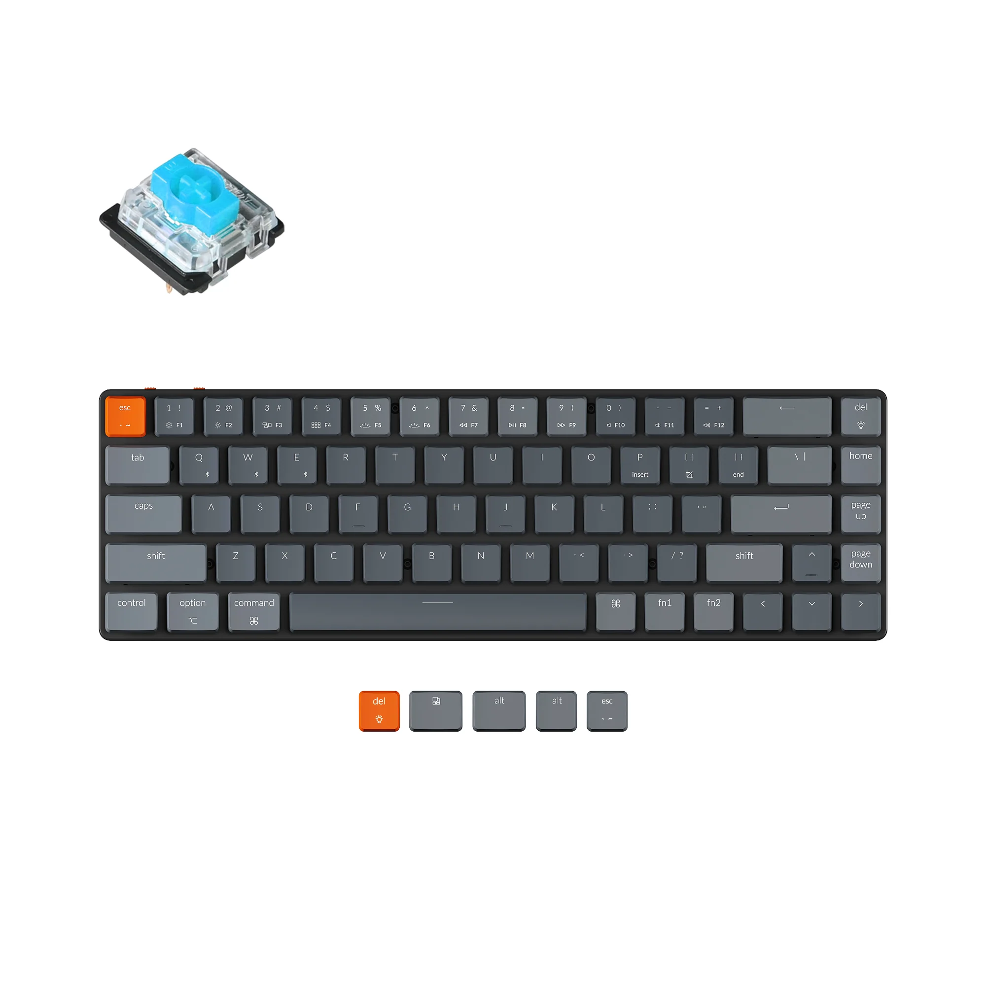 Clavier mécanique sans fil ultra-fin Keychron K7