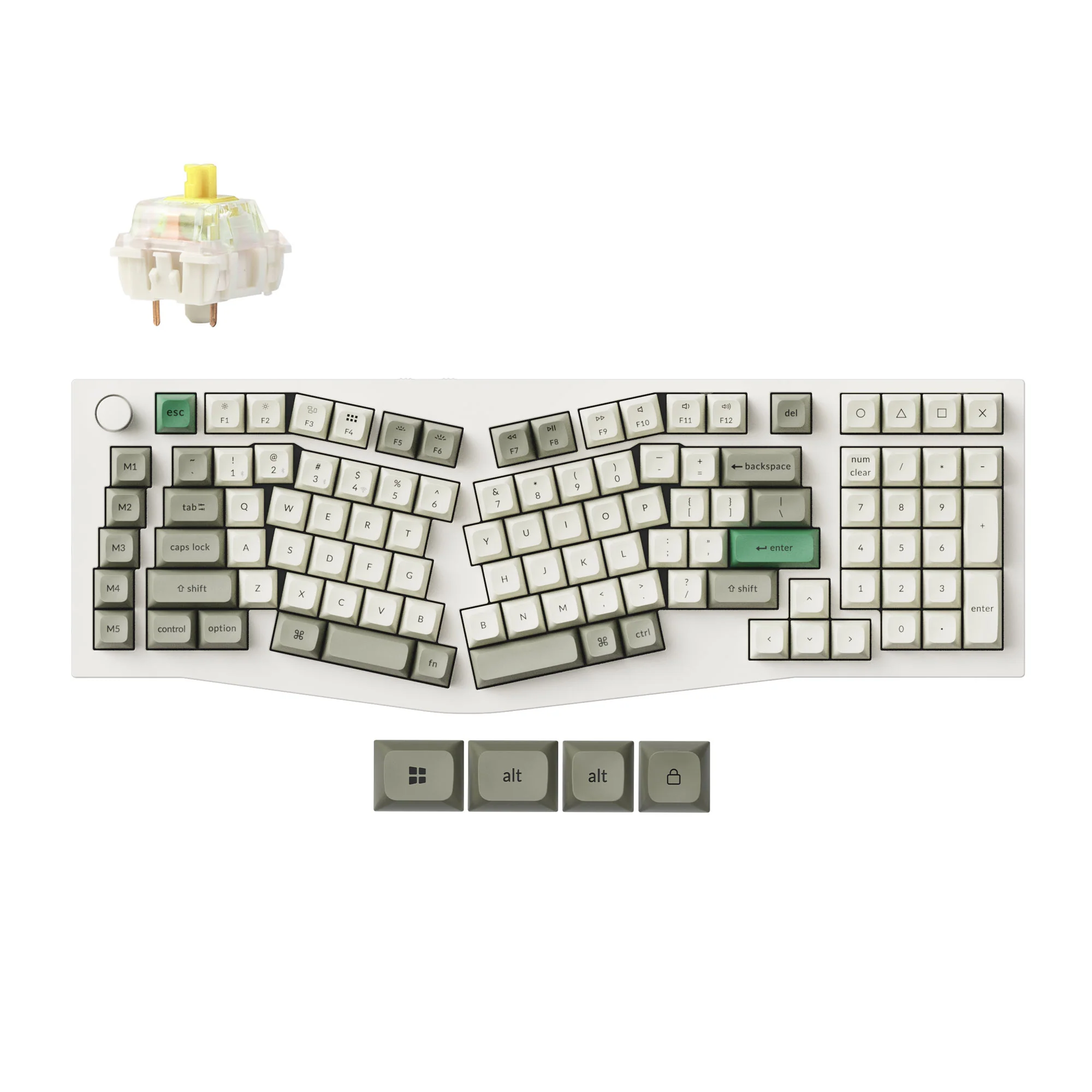 Keychron Q13 Max (Alice Layout) Teclado mecánico inalámbrico personalizado QMK