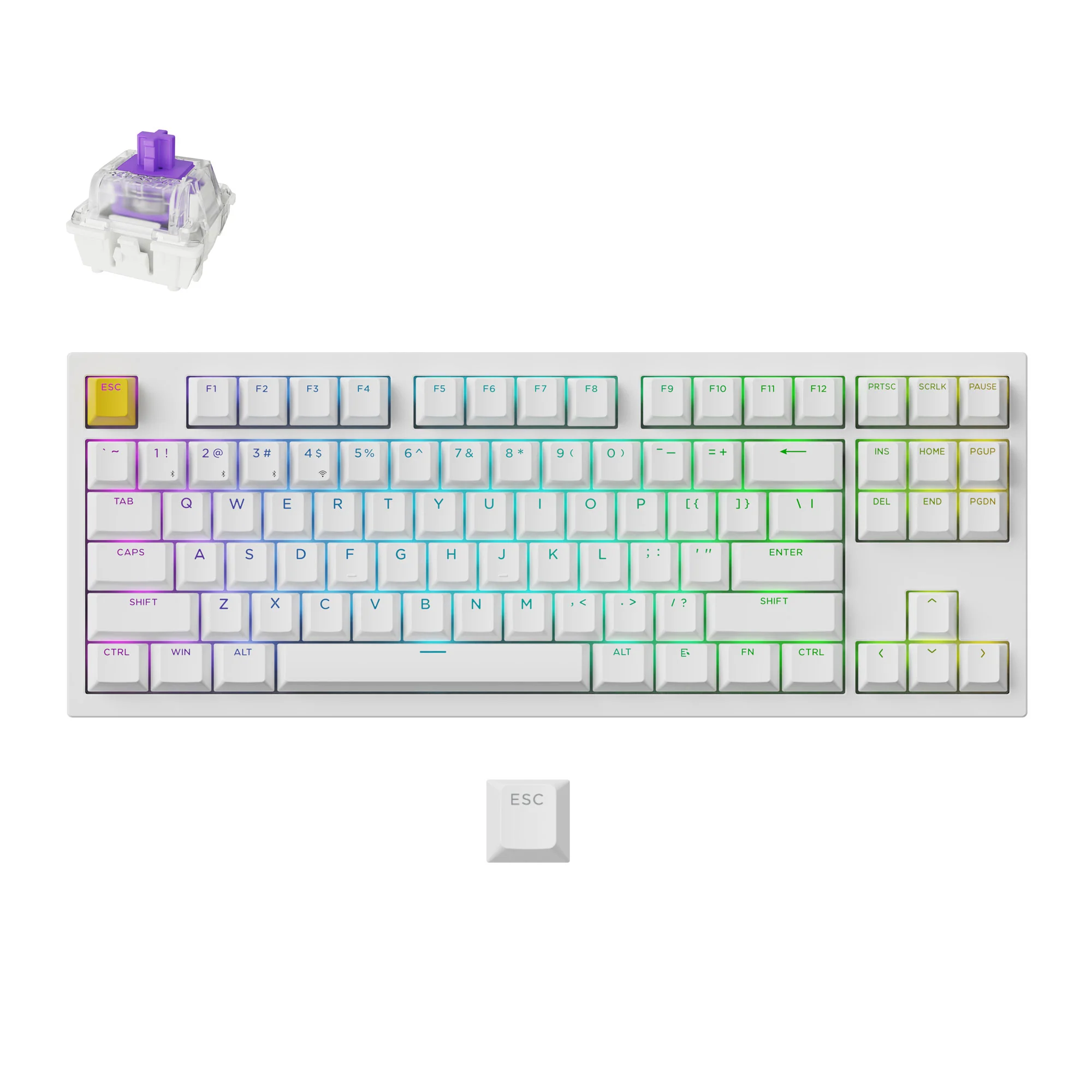 Teclado gaming personalizado inalámbrico Lemokey P3 HE con interruptores magnéticos