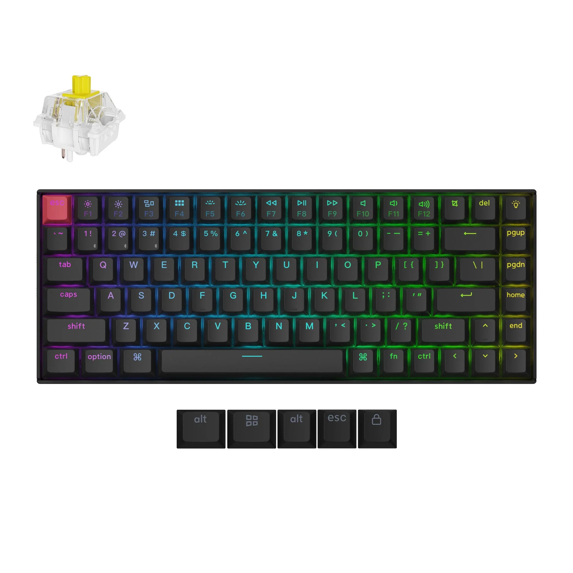 Keychron K2 QMK Teclado mecánico inalámbrico (Versión 3)