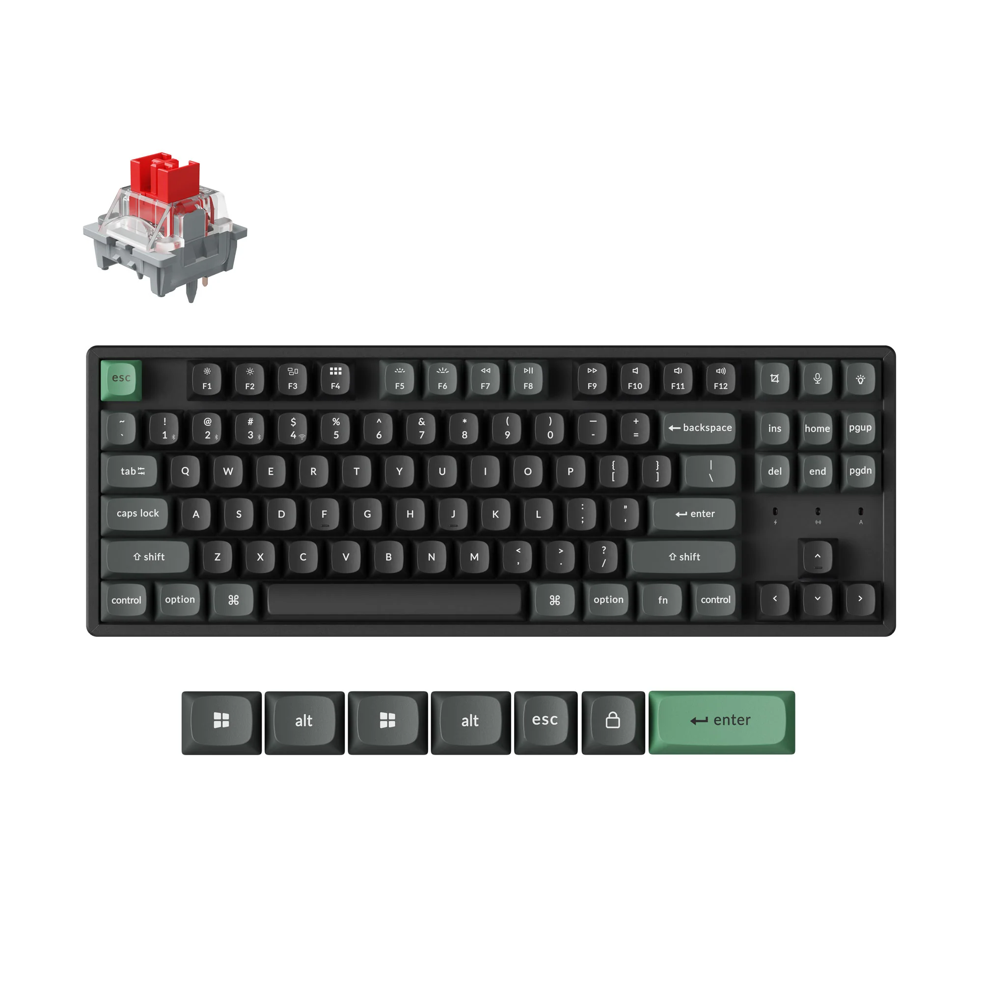 Teclado Mecânico Sem Fio Custom Keychron K8 Ultra 8K