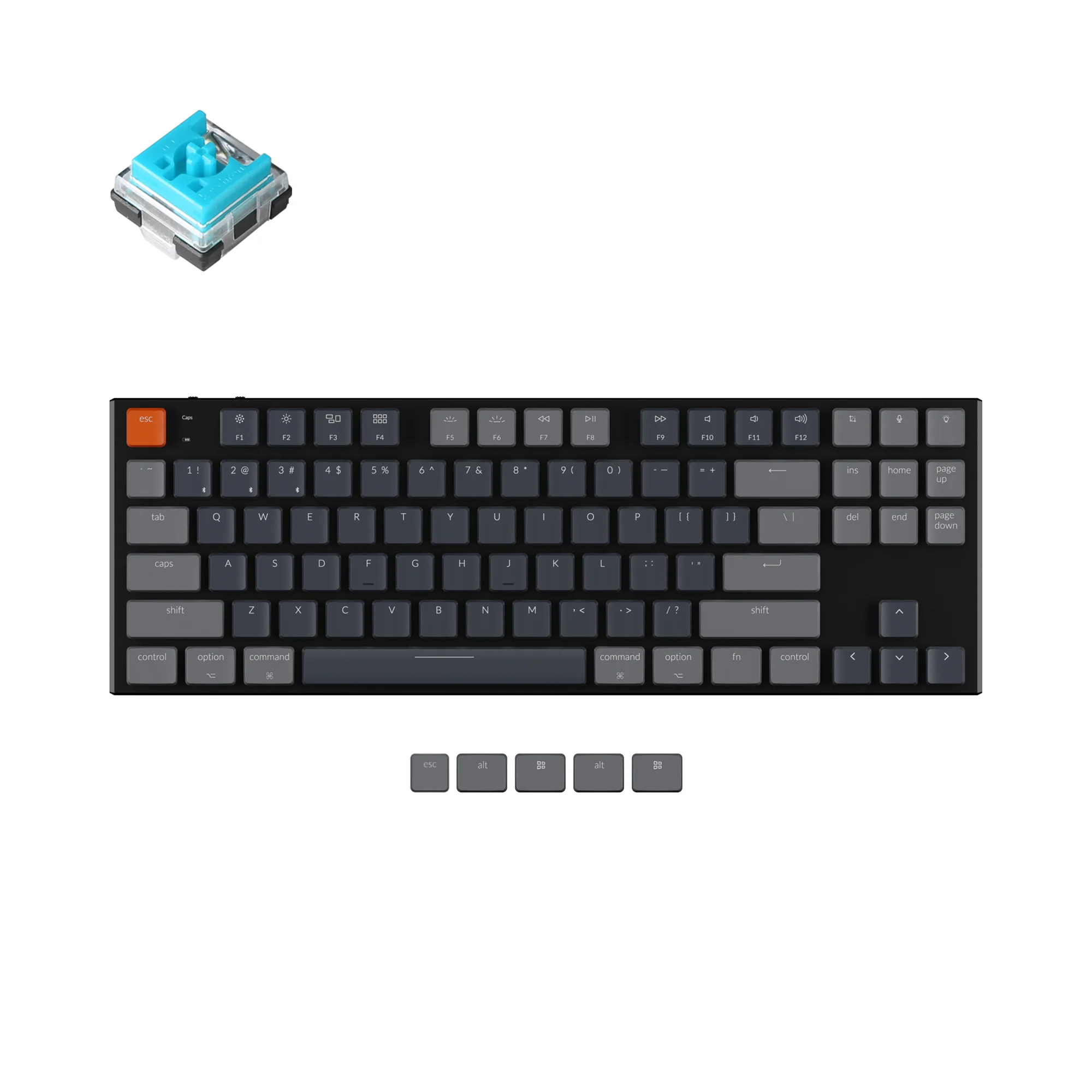 Keychron K1 kabellose mechanische Tastatur (Version 5)