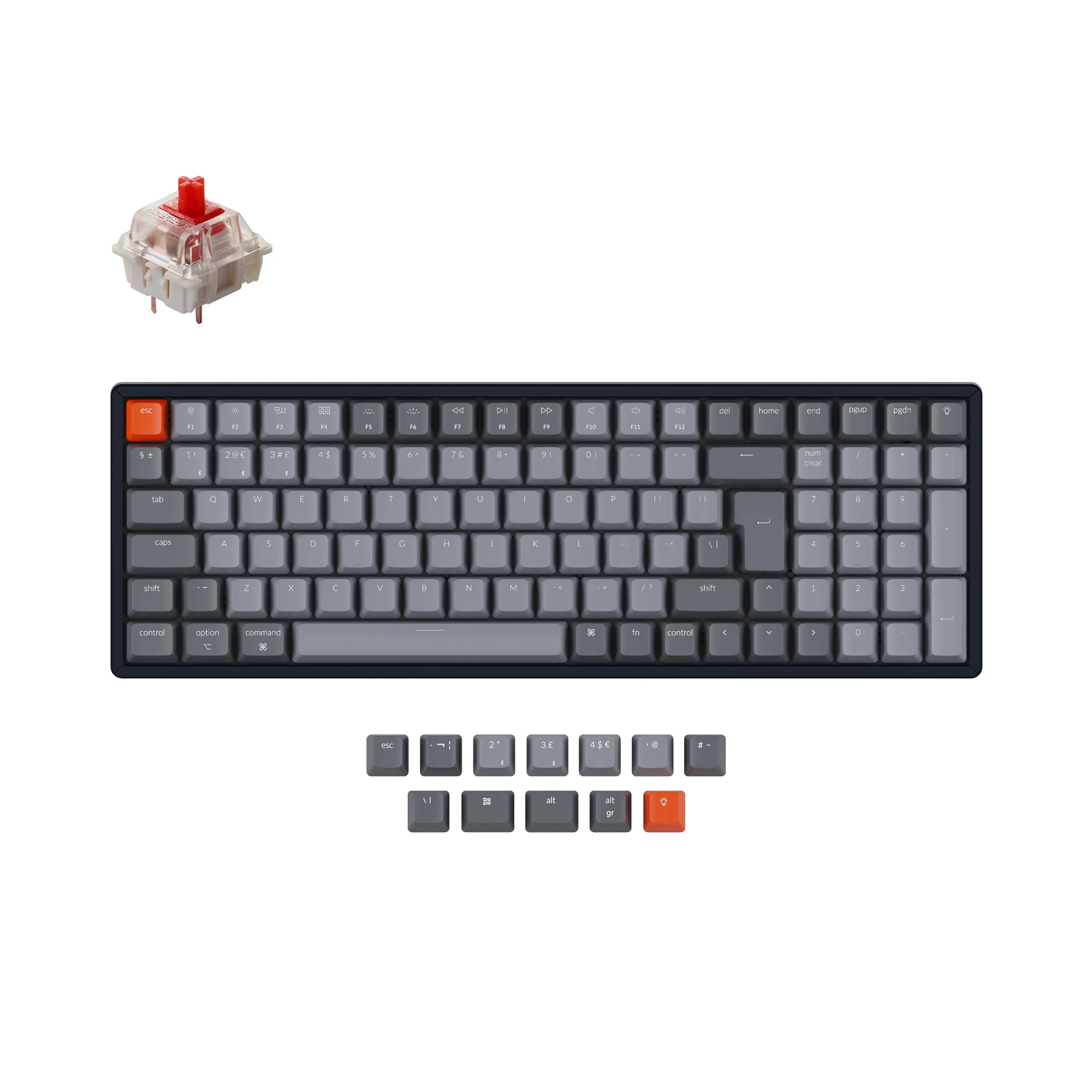 Clavier mécanique sans fil Keychron K4 (disposition ISO UK) - Version 2