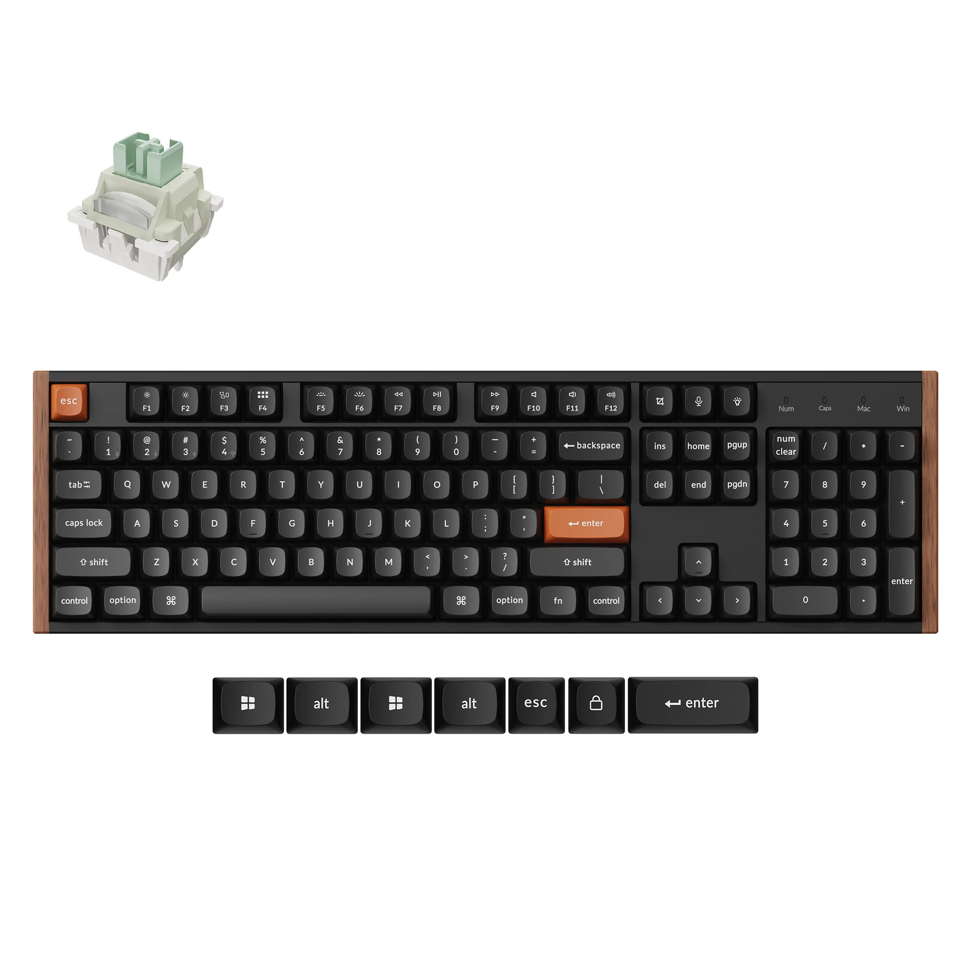 Teclado Personalizado Sem Fio Keychron K10 HE com Switch Magnético