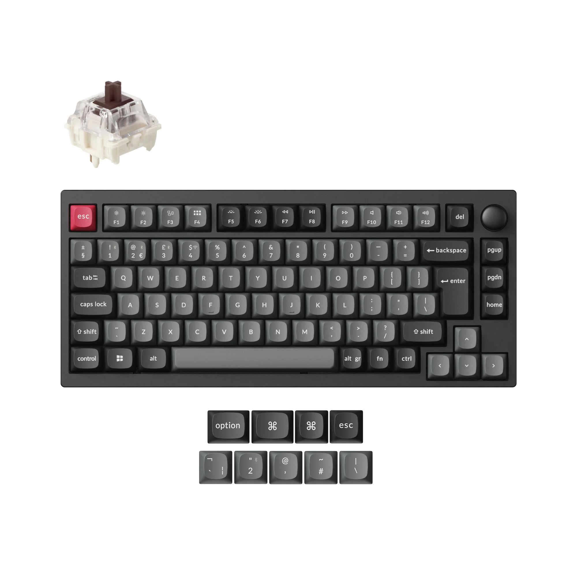Lemokey P1 QMK langaton custom-mekaaninen näppäimistö ISO-layout-kokoelma
