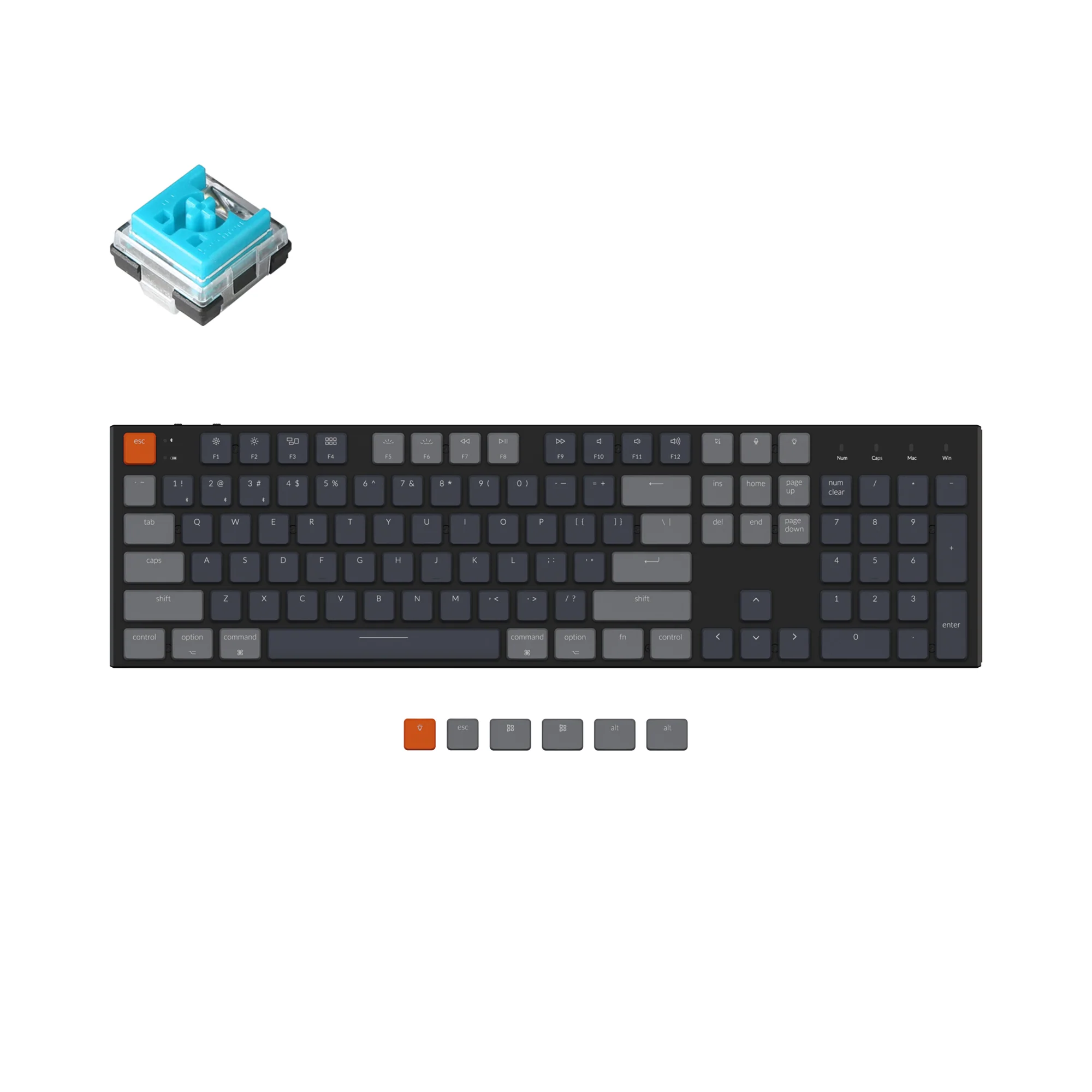 Teclado mecánico inalámbrico Keychron K5