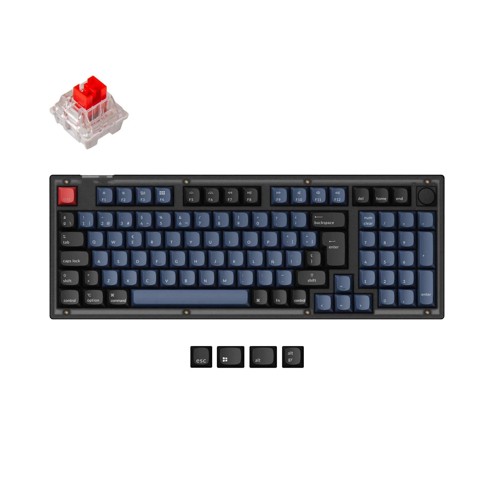 Keychron V5 QMK Custom Mechanical Keyboard ISO Layout Collection