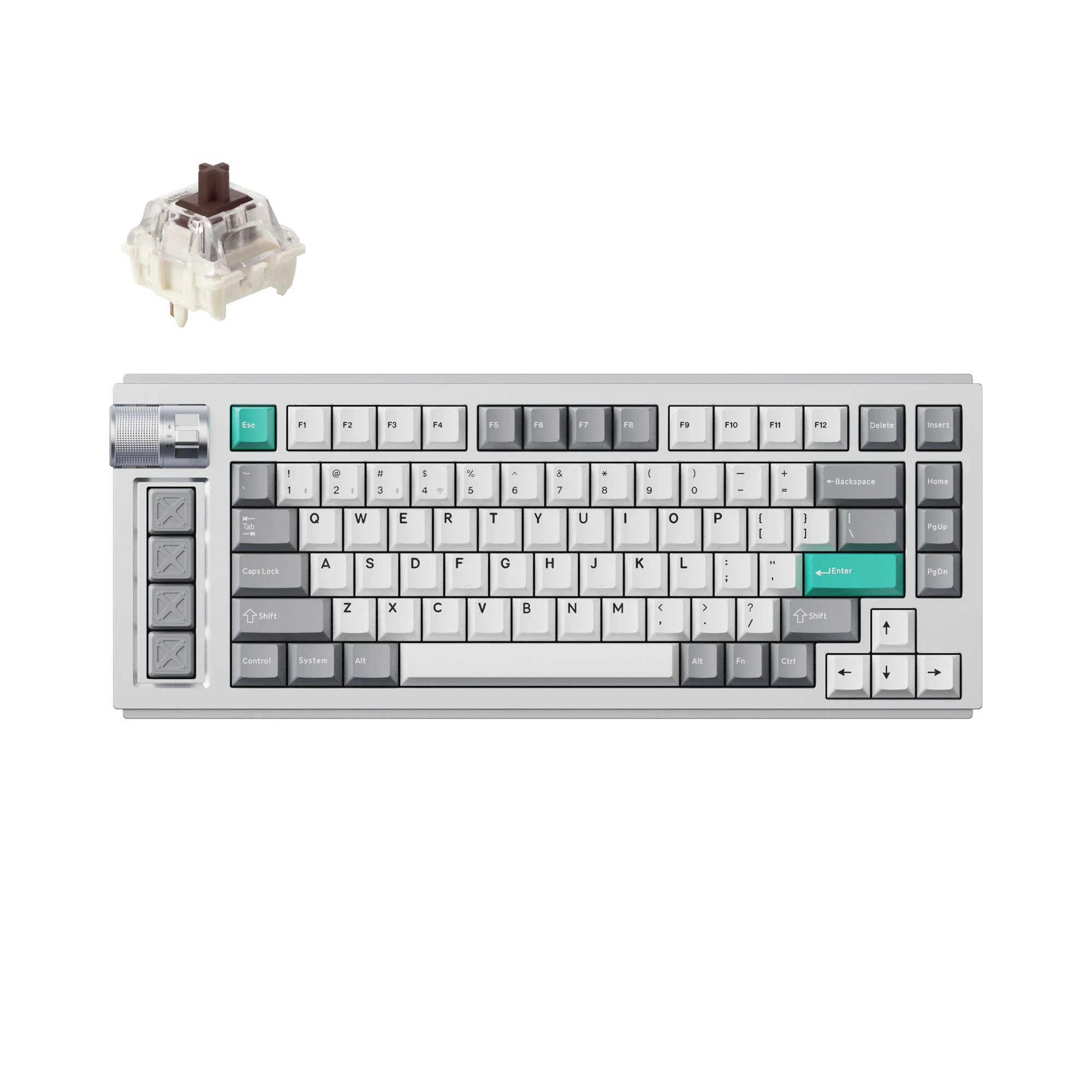Teclado gamer personalizado sem fio Lemokey L1 QMK/VIA
