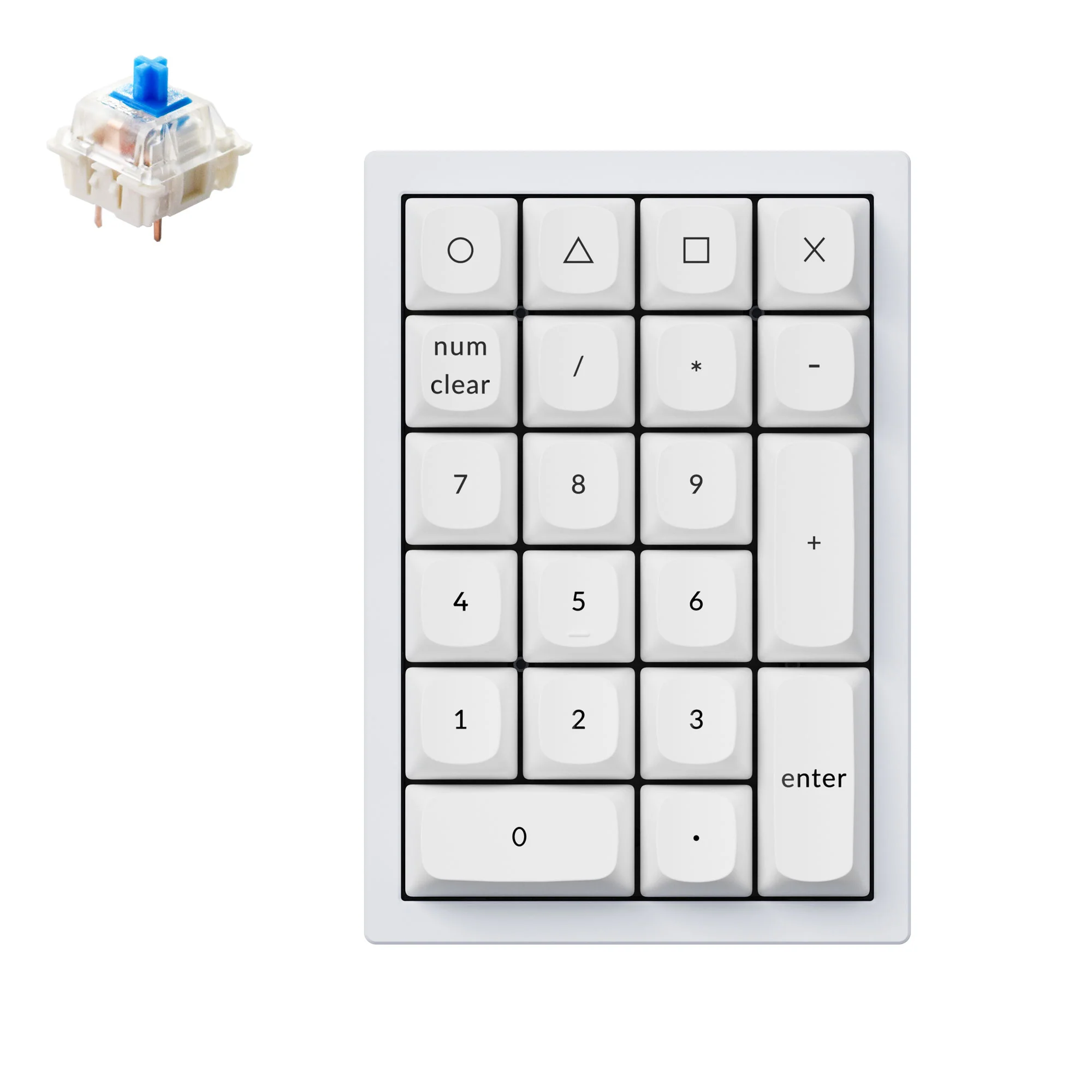 Keychron Q0 QMK Custom nummerplatta