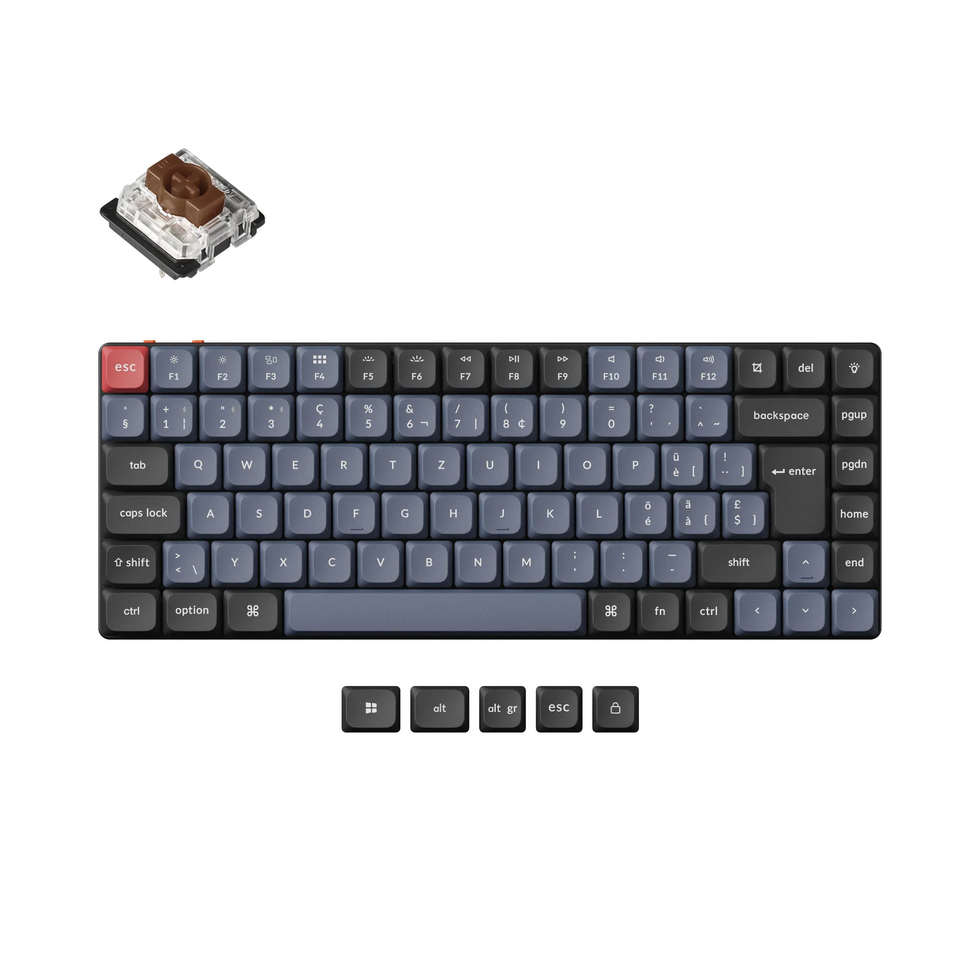 Keychron K3 Pro QMK/VIA Teclado mecánico inalámbrico - Colección de diseño ISO