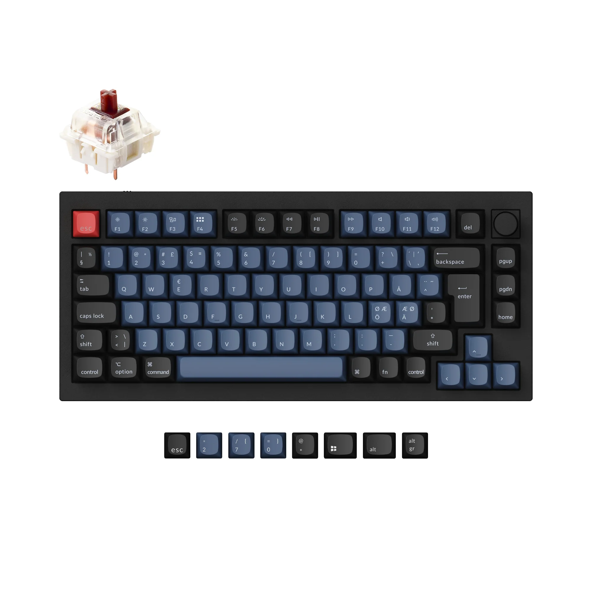Keychron Q1 QMK Teclado Mecánico Personalizado Colección de Distribución ISO