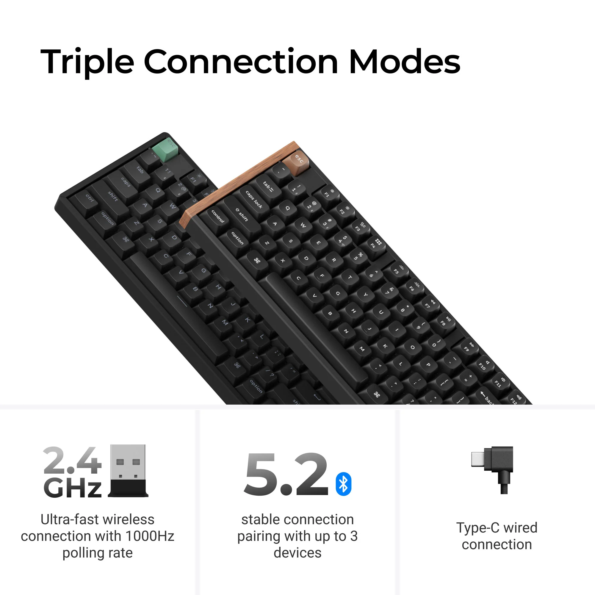 Teclado Personalizado Sem Fio Keychron K10 HE com Switch Magnético