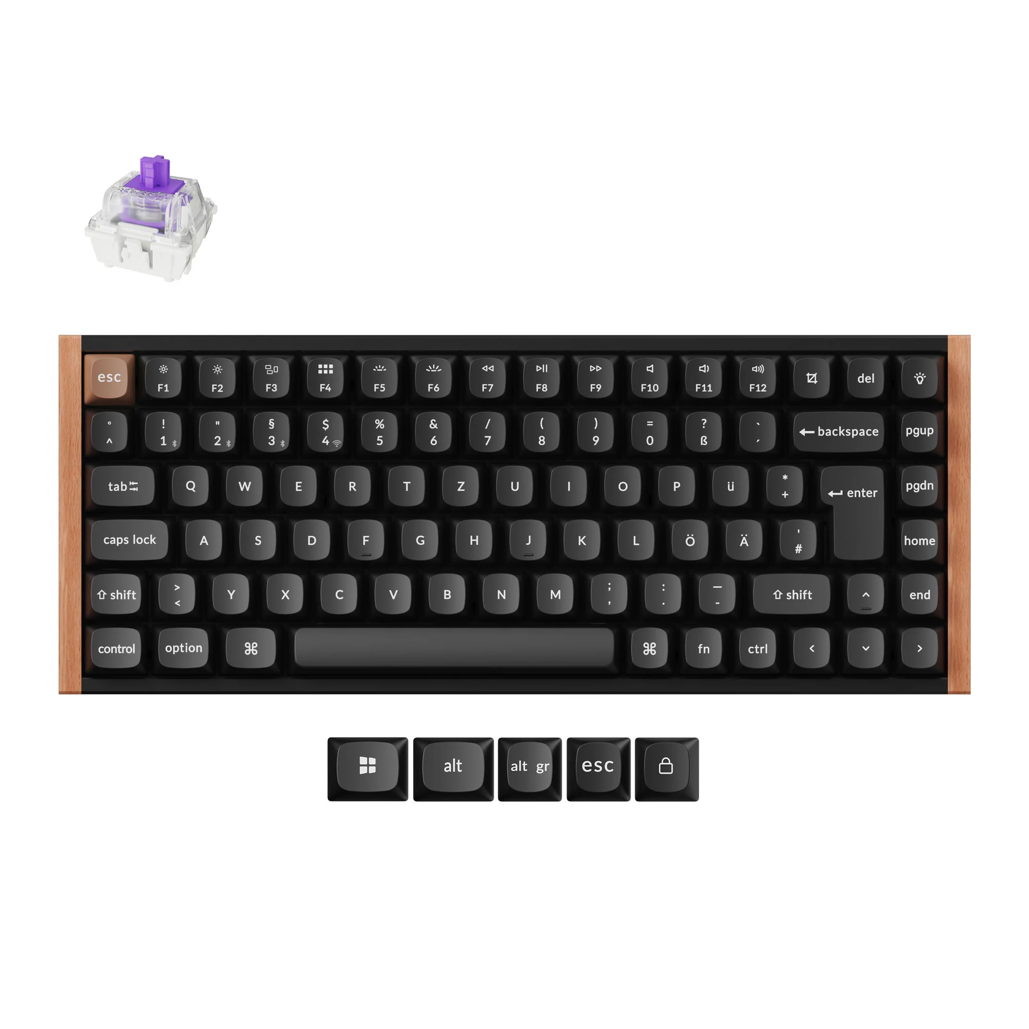 Keychron K2 HE kabellose Custom-Tastatur mit Magnetschaltern