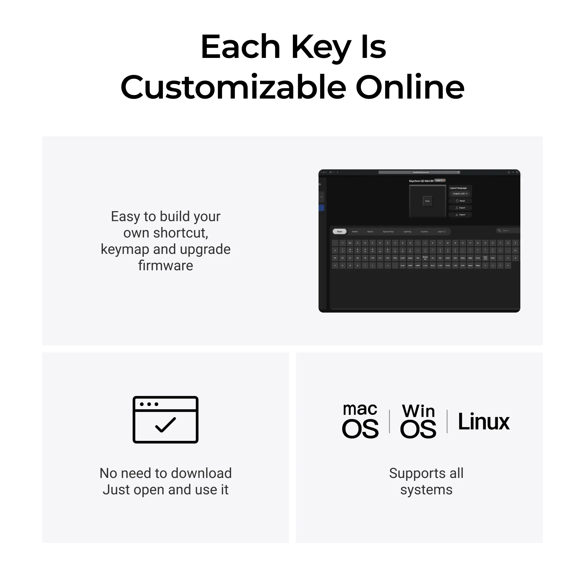 Keychron Q0 Mini 8K Action Key
