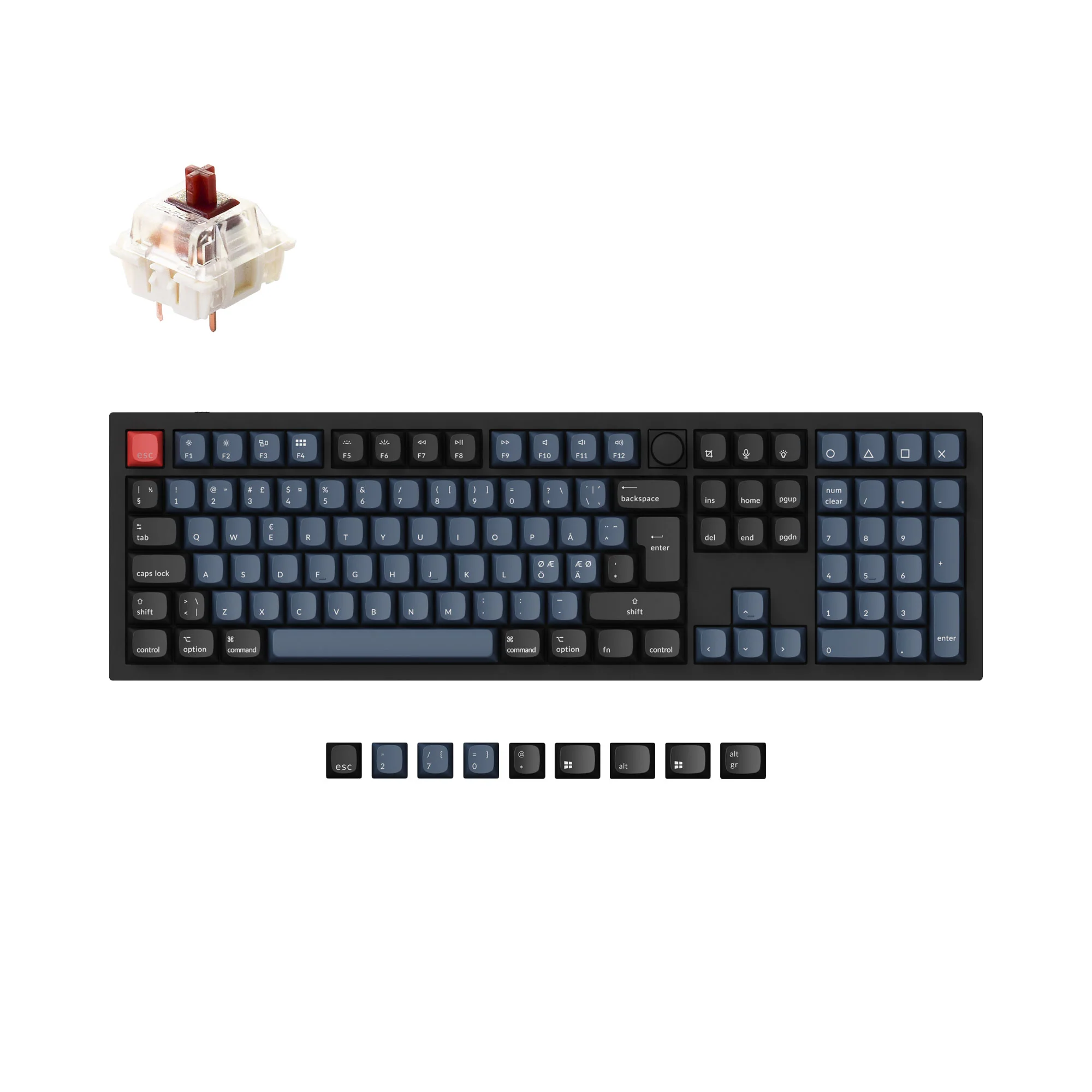 Colección de teclado mecánico personalizado Keychron Q6 QMK con distribución ISO
