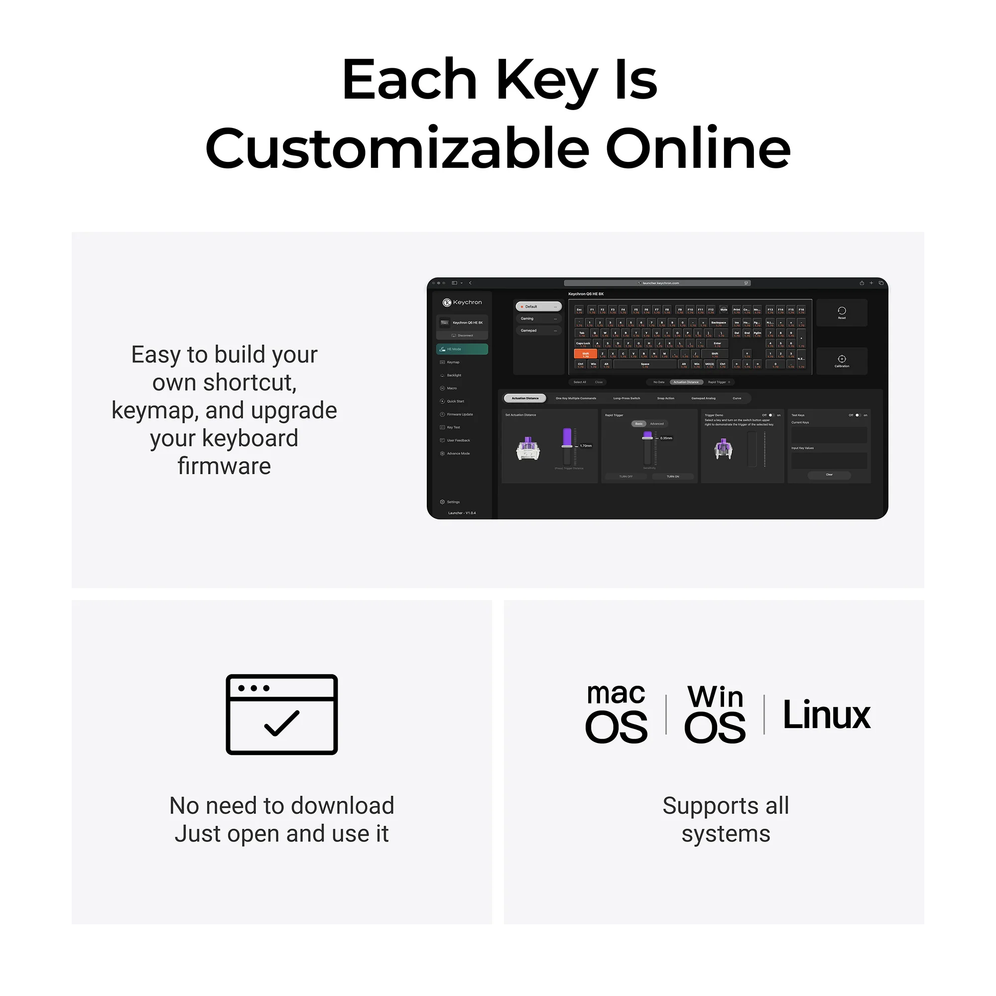 Keychron Q6 HE 8K Teclado con interruptores magnéticos
