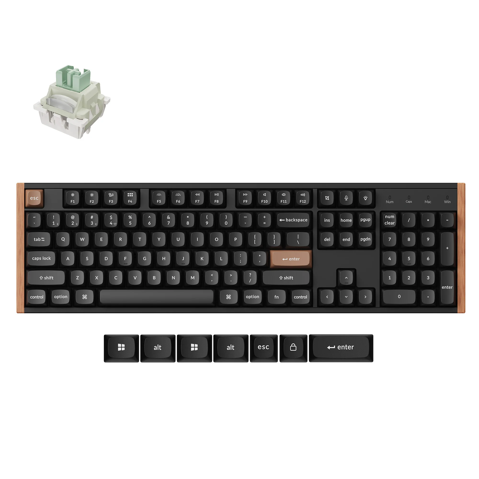 Teclado Personalizado Sem Fio Keychron K10 HE com Switch Magnético