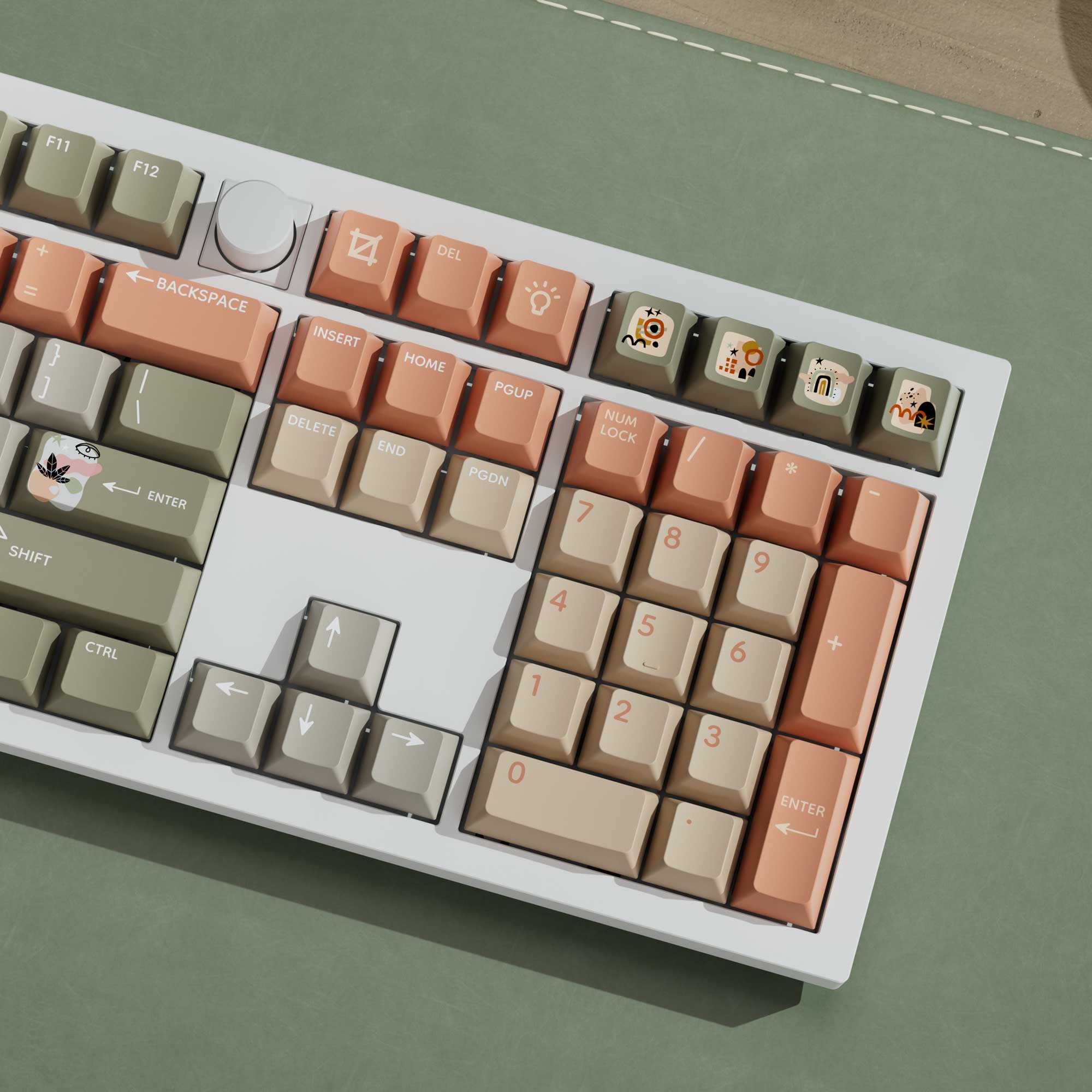 Renaissance - Conjunto Completo de Keycaps PBT Dye-Sub Perfil Cherry