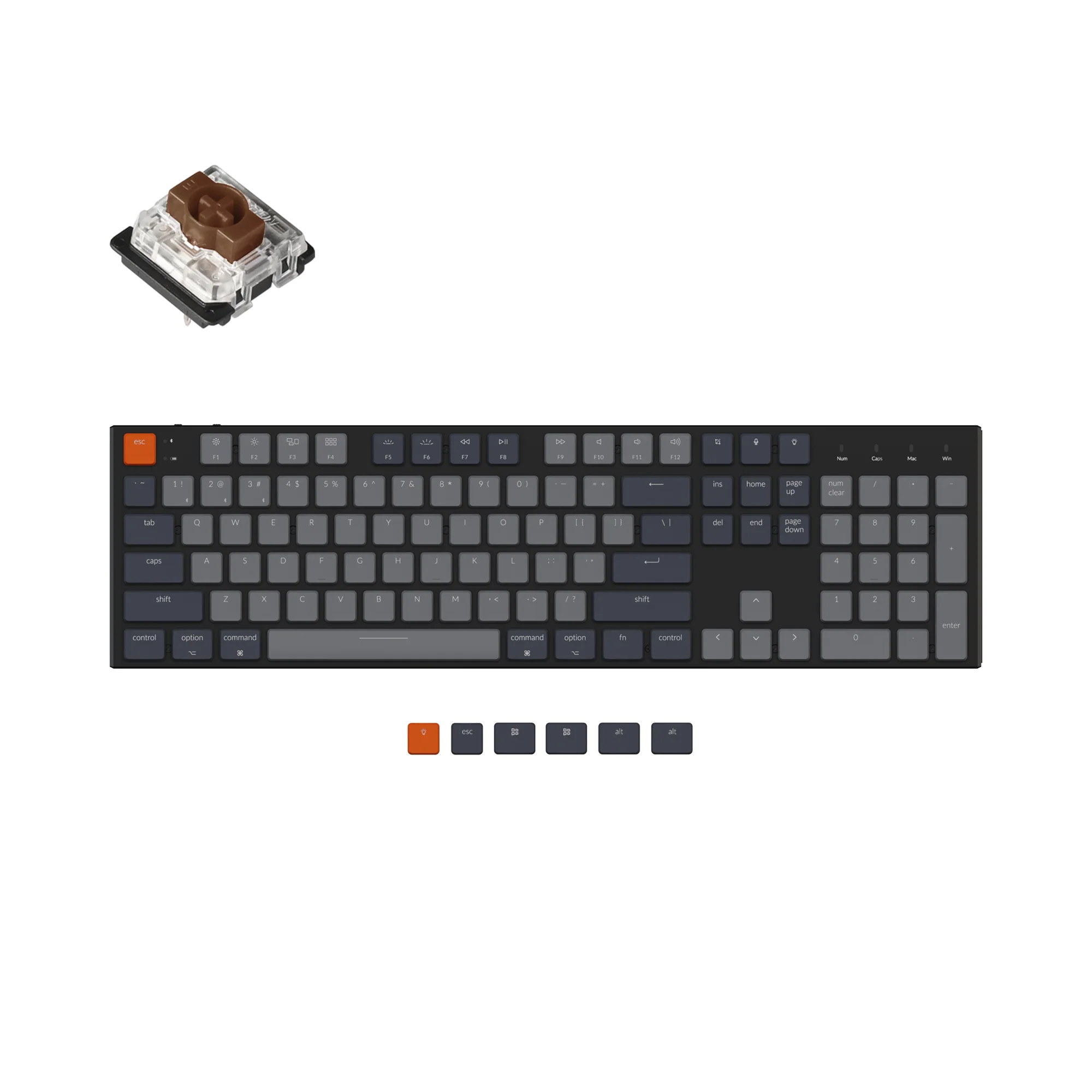 Teclado mecánico inalámbrico Keychron K5