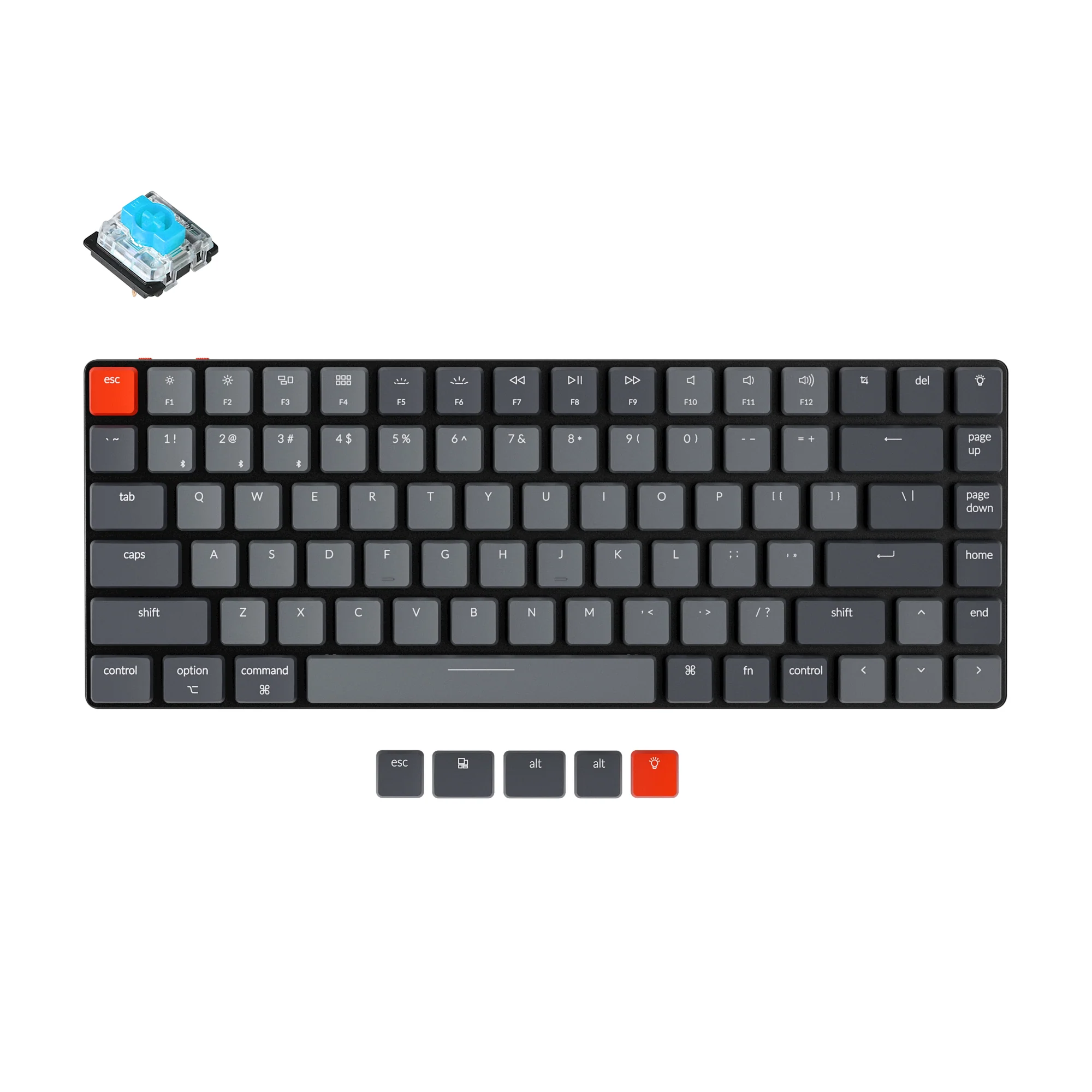 Keychron K3 ultracienka bezprzewodowa klawiatura mechaniczna (wersja 2)