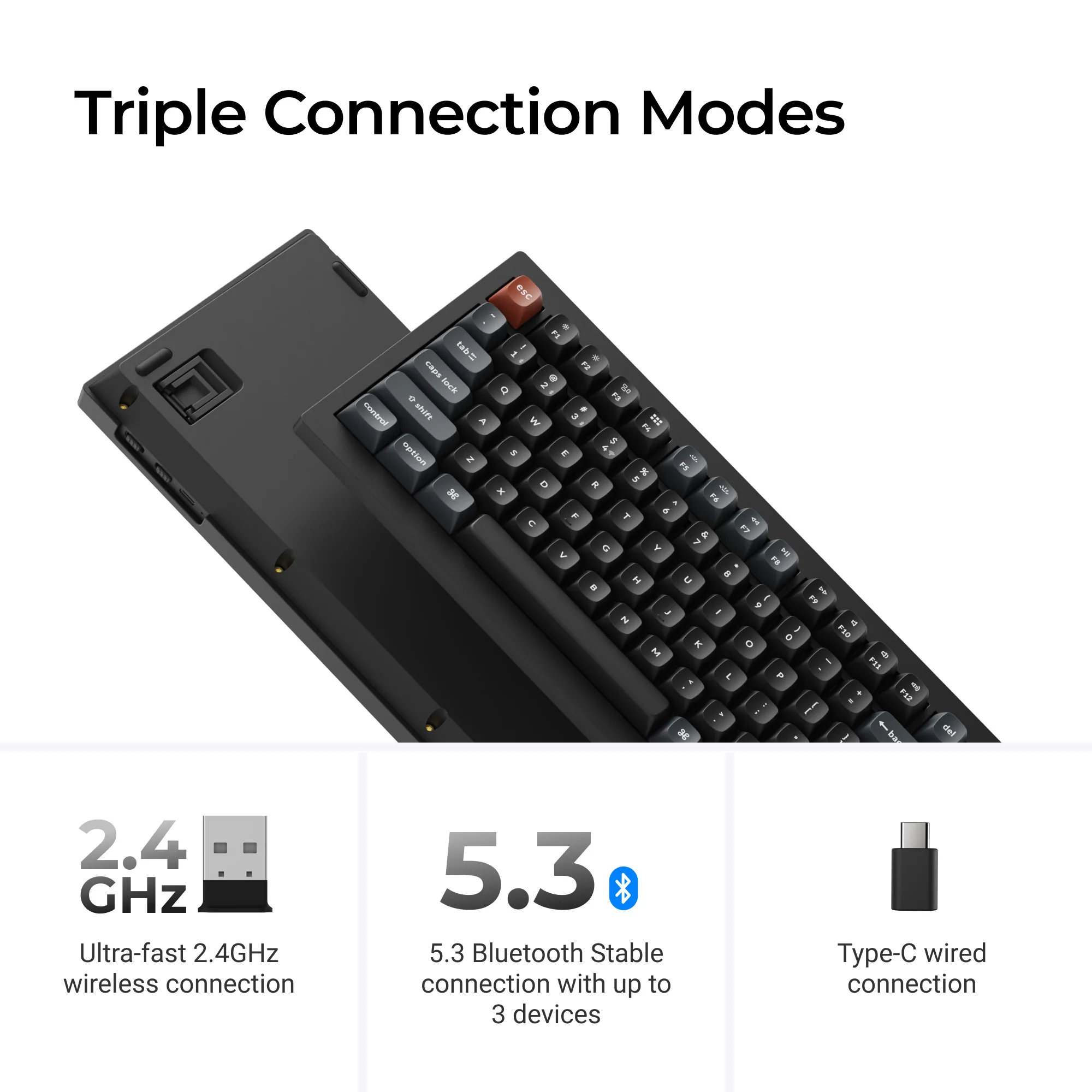 Teclado mecánico personalizado inalámbrico Keychron V5 Ultra 8K