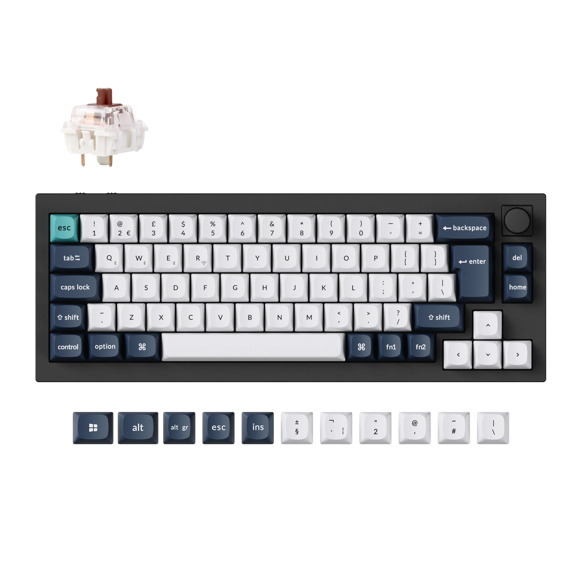 Keychron Q2 Max QMK/VIA Teclado mecánico inalámbrico personalizado Colección ISO