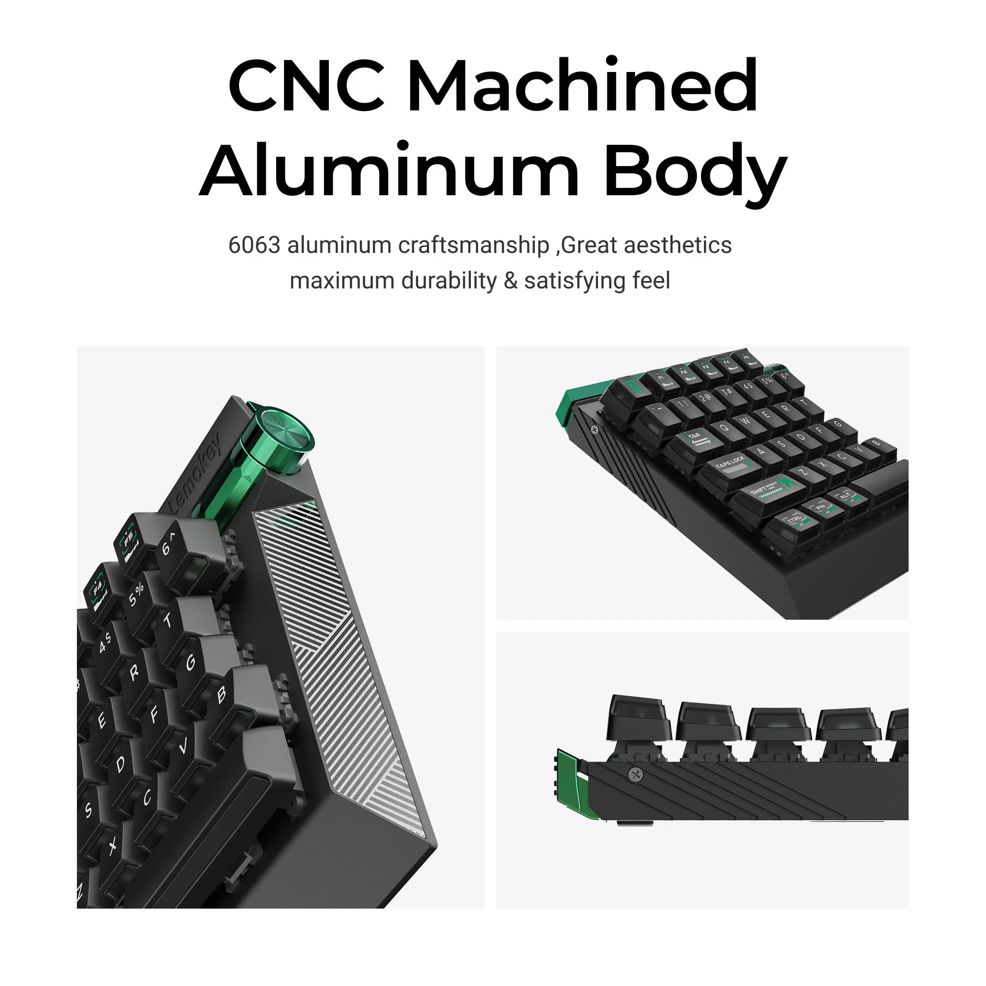 Lemokey L0 HE Teclado gaming de una mano con interruptores magnéticos