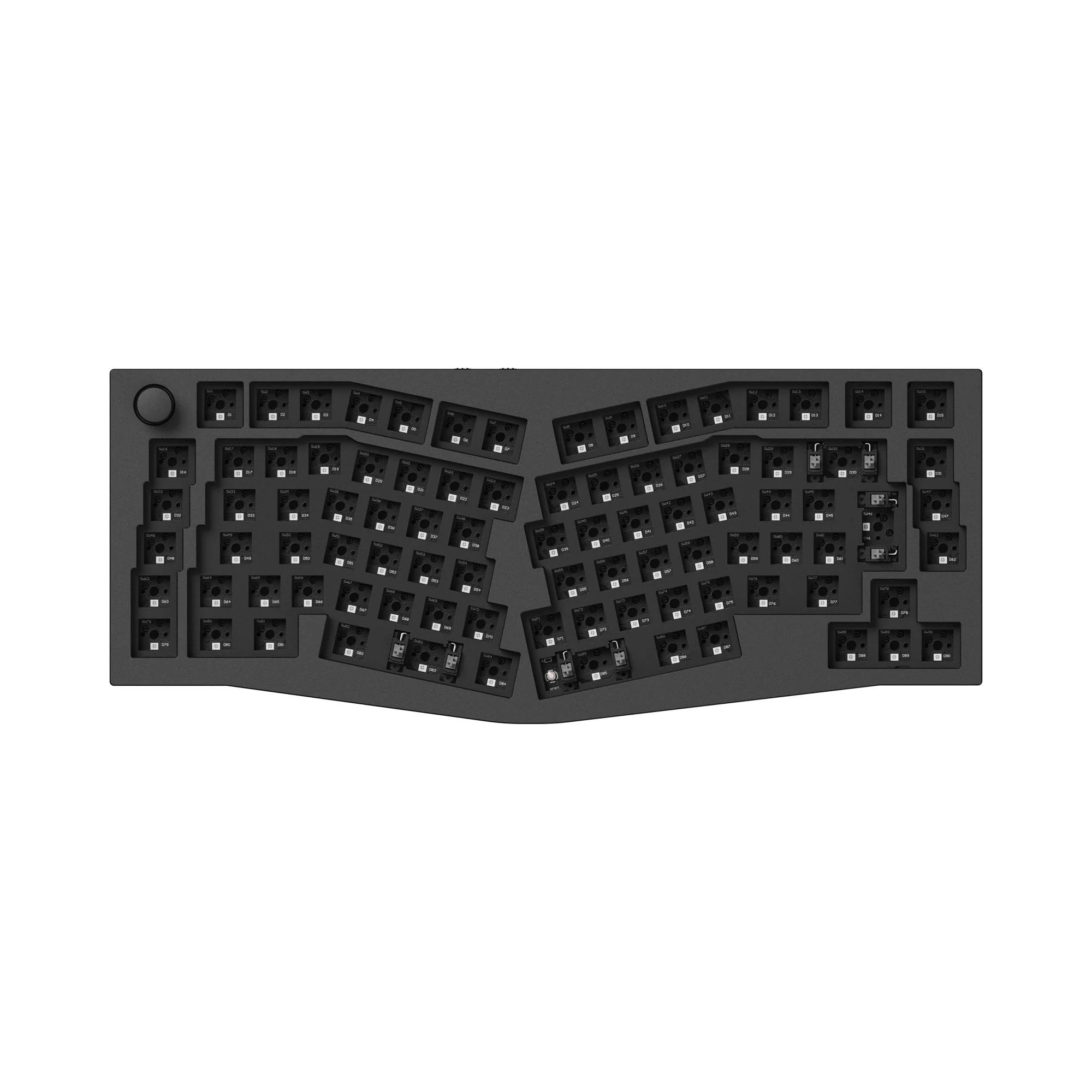 Teclado Mecânico Personalizado Sem Fio Keychron Q10 Pro (Layout Alice) QMK/VIA