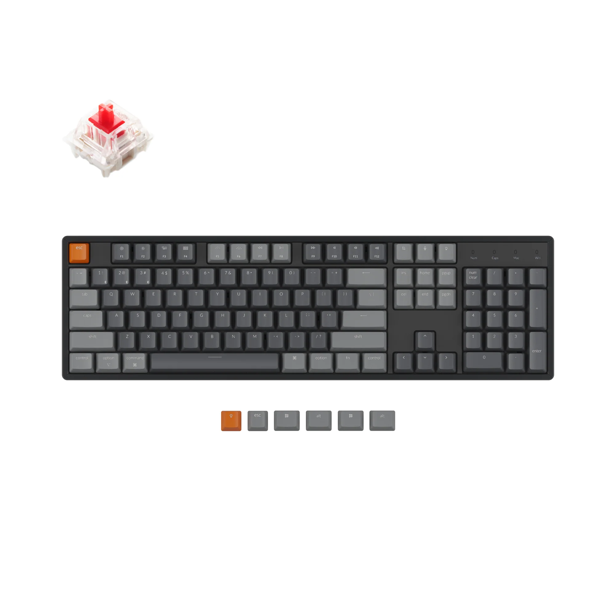 Keychron K10 trådløst mekanisk tastatur