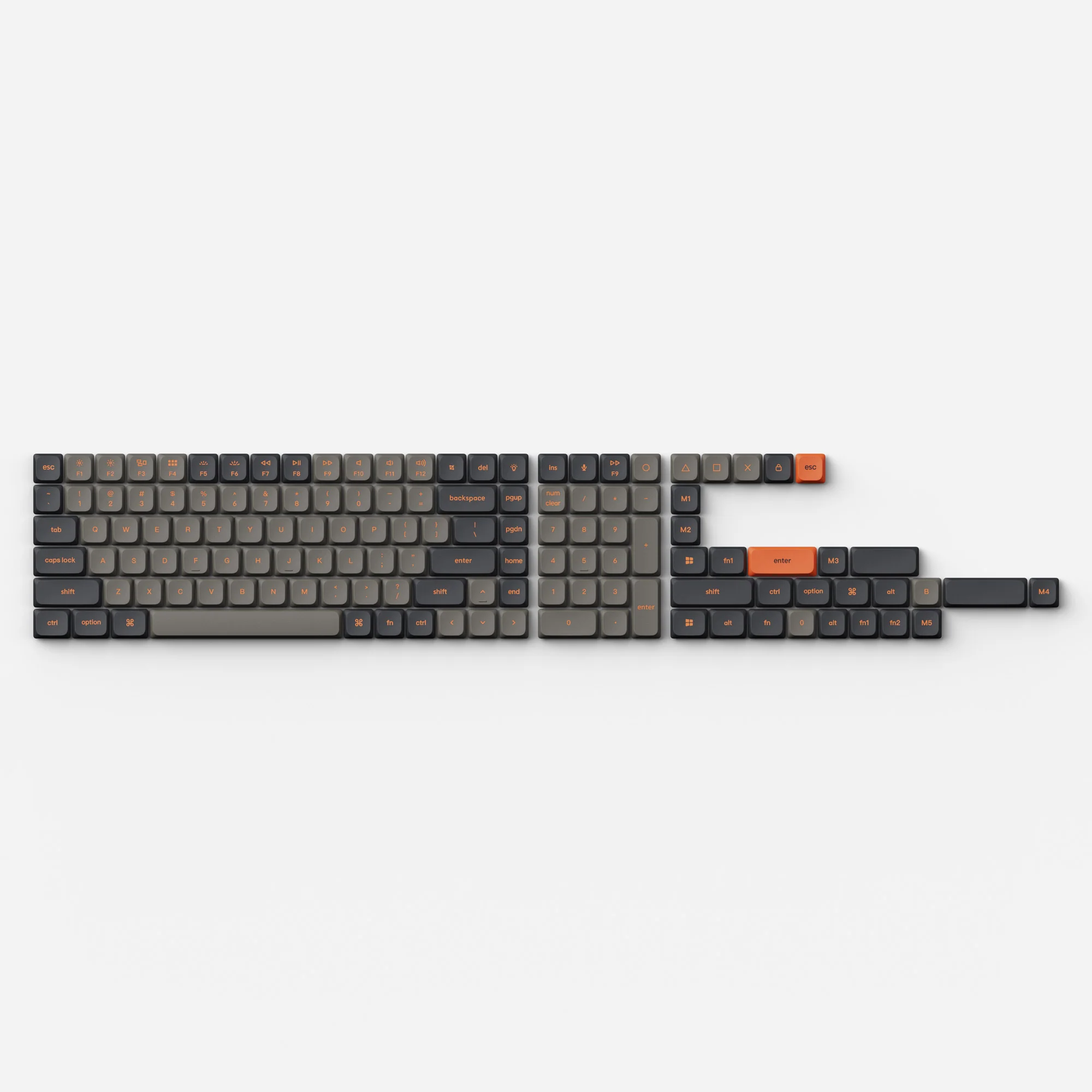 Low Profile Double Shot PBT LSA Tastenkappen-Set Version 2