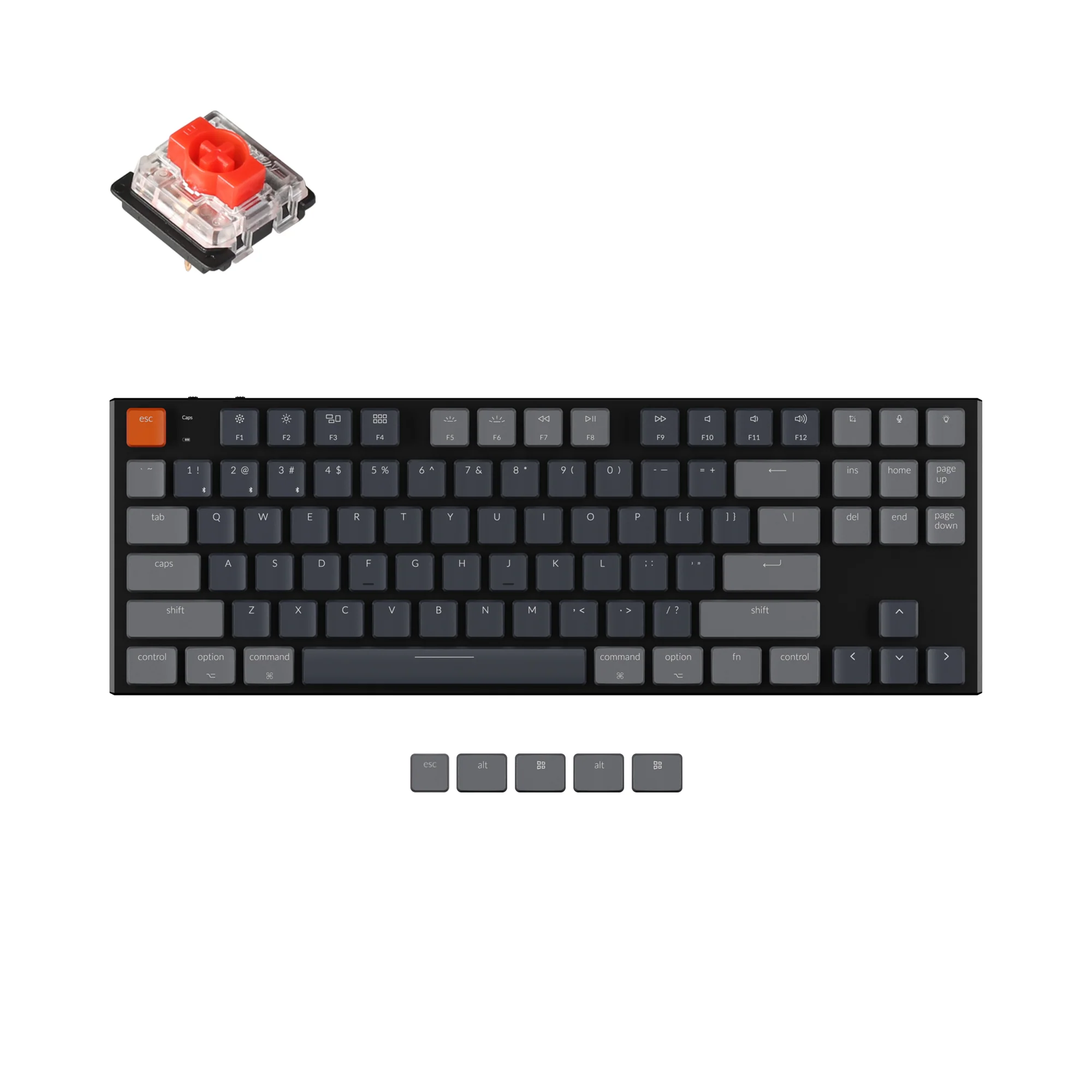 Keychron K1 kabellose mechanische Tastatur (Version 5)