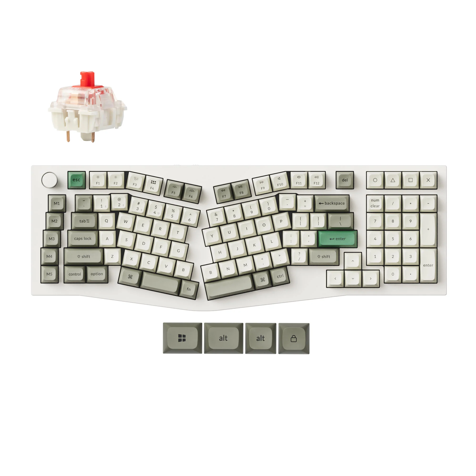 Keychron Q13 Max (Alice Layout) Teclado mecánico inalámbrico personalizado QMK