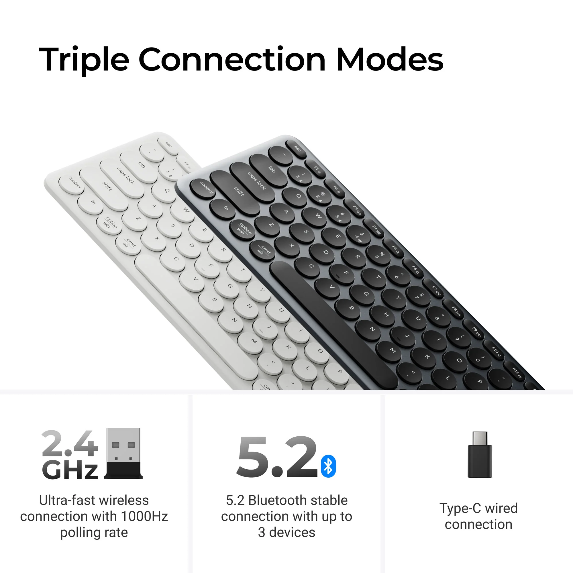 Keychron B4 Pro ultra-slim trådløst tastatur