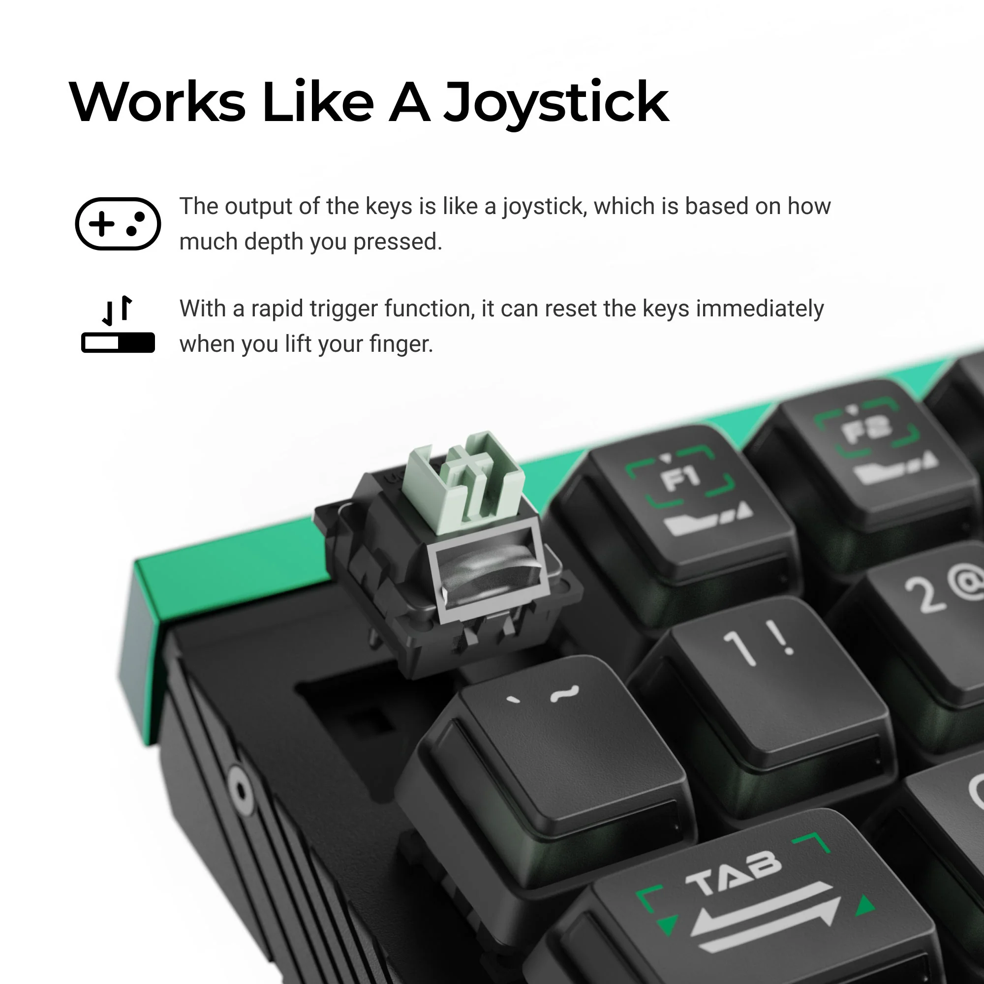 Lemokey L0 HE Teclado gaming de una mano con interruptores magnéticos