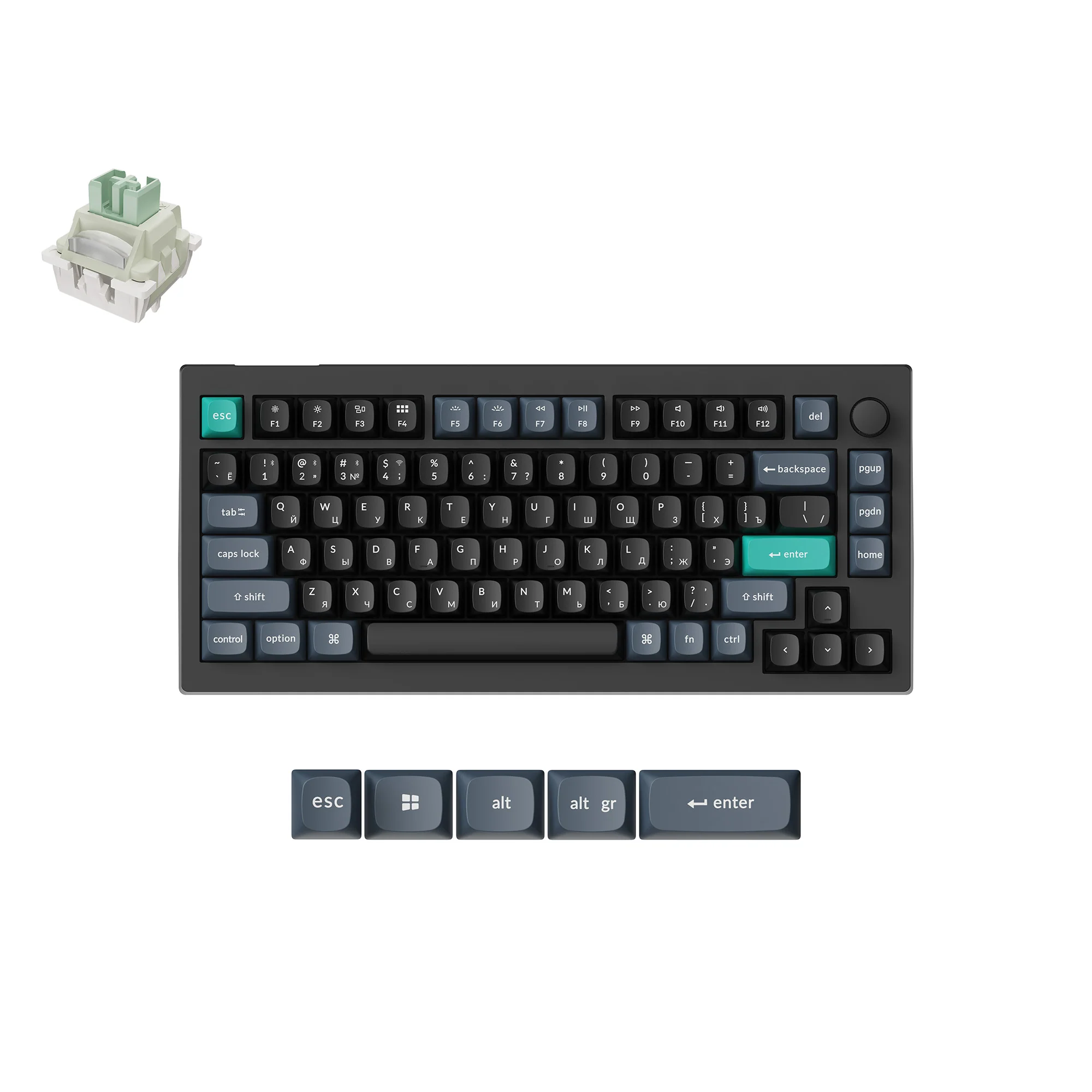Teclado Keychron V1 HE con interruptores magnéticos (edición limitada a una región específica)