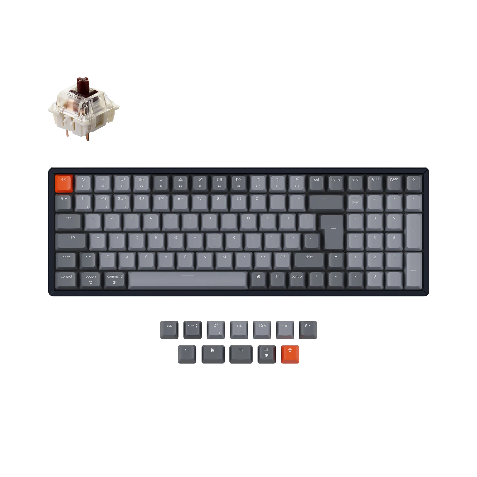 Clavier mécanique sans fil Keychron K4 (disposition ISO UK) - Version 2