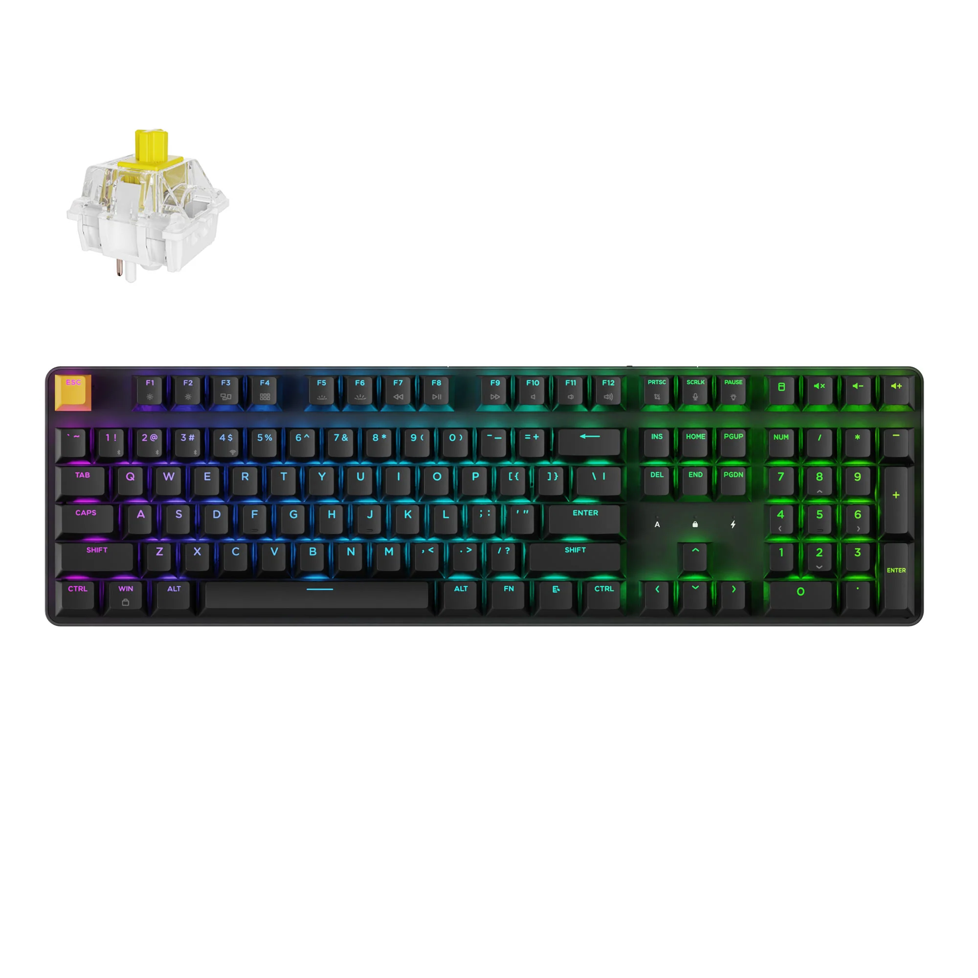Keychron J5 Teclado mecánico inalámbrico QMK