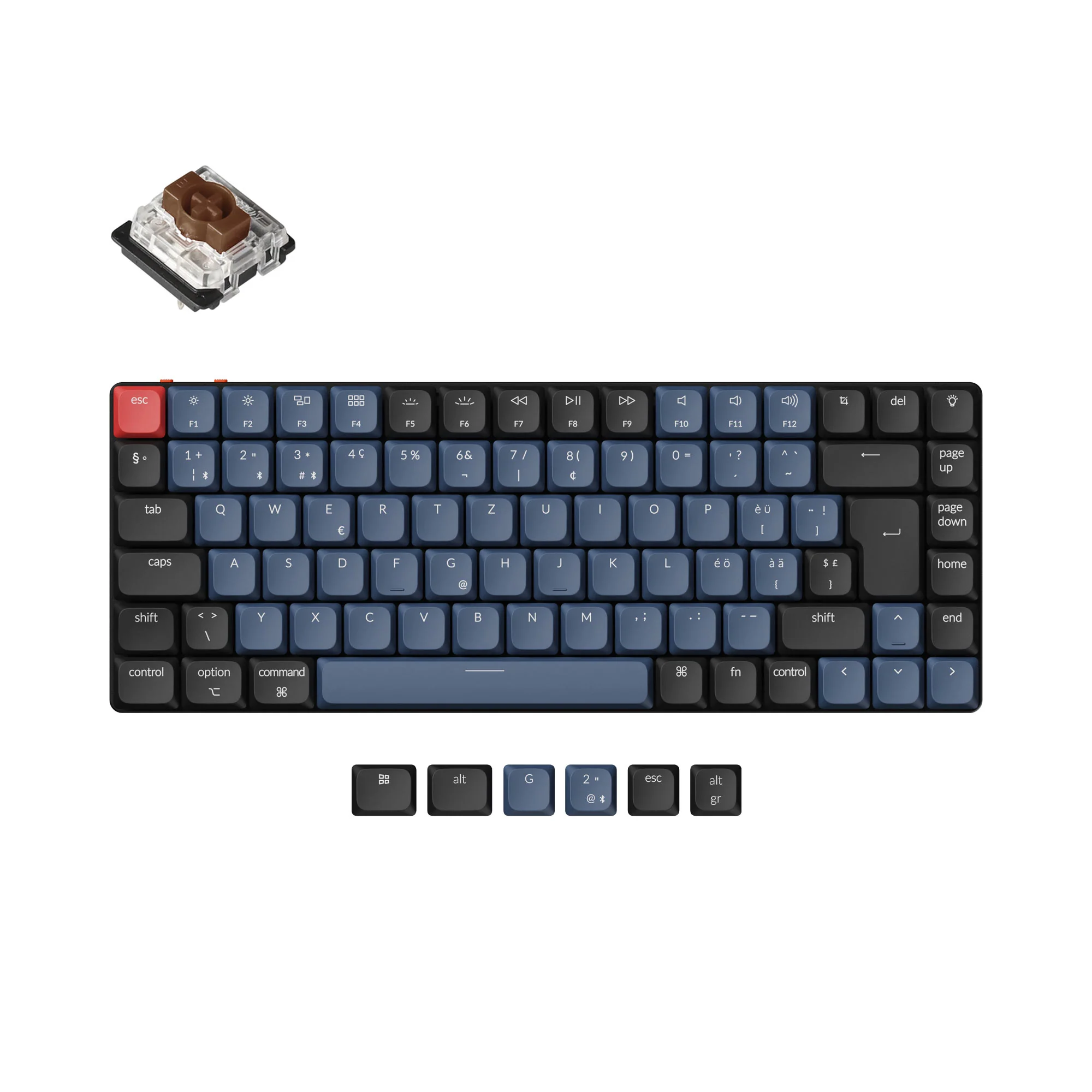Keychron K3 Pro QMK/VIA Teclado mecánico inalámbrico - Colección de diseño ISO