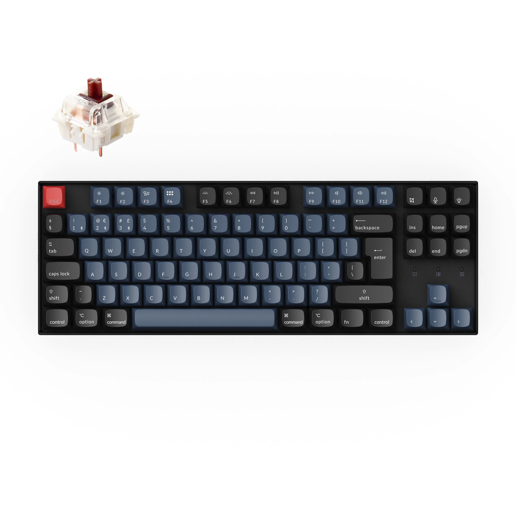 Colección de teclado mecánico inalámbrico Keychron K8 Pro QMK/VIA con distribución ISO