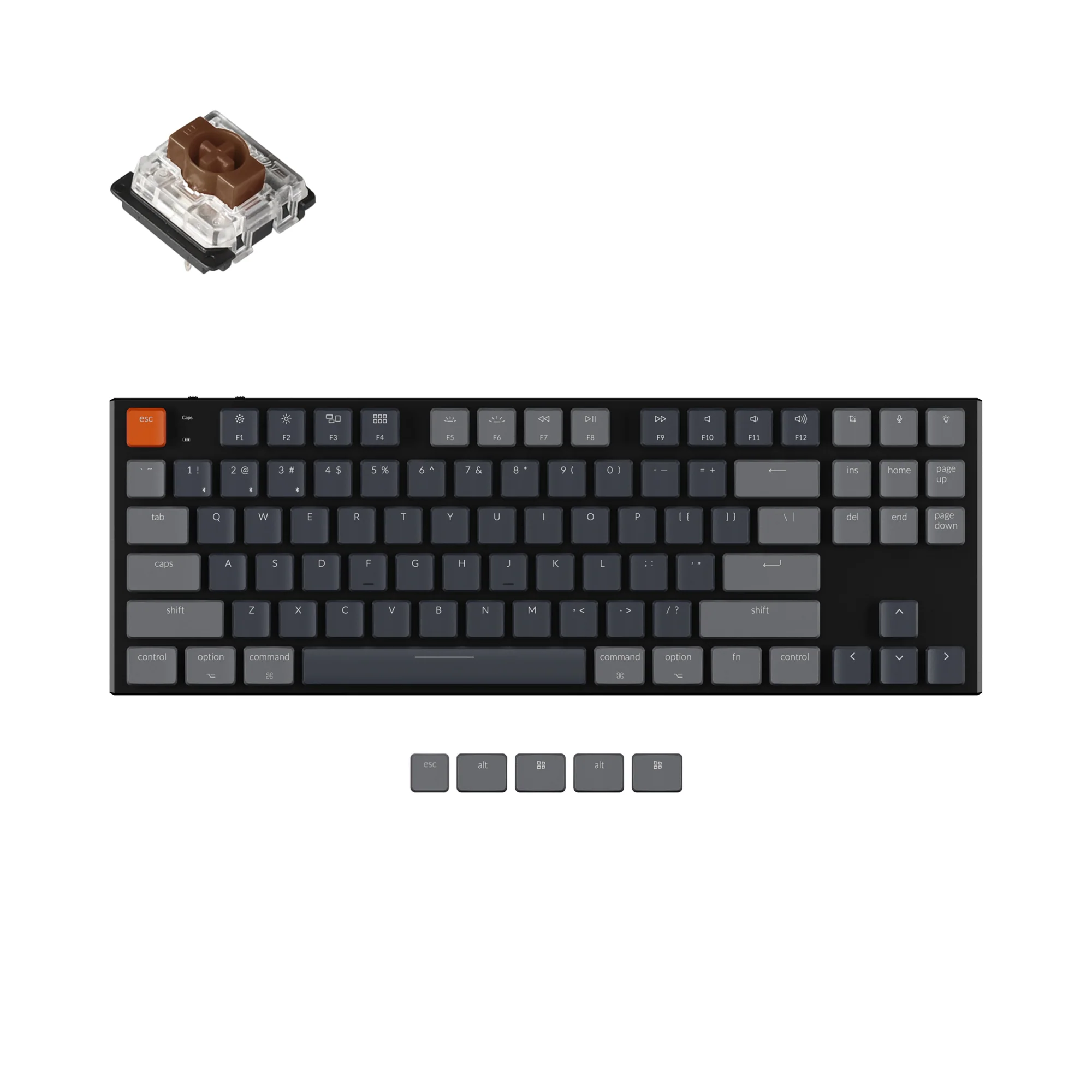 Keychron K1 kabellose mechanische Tastatur (Version 5)